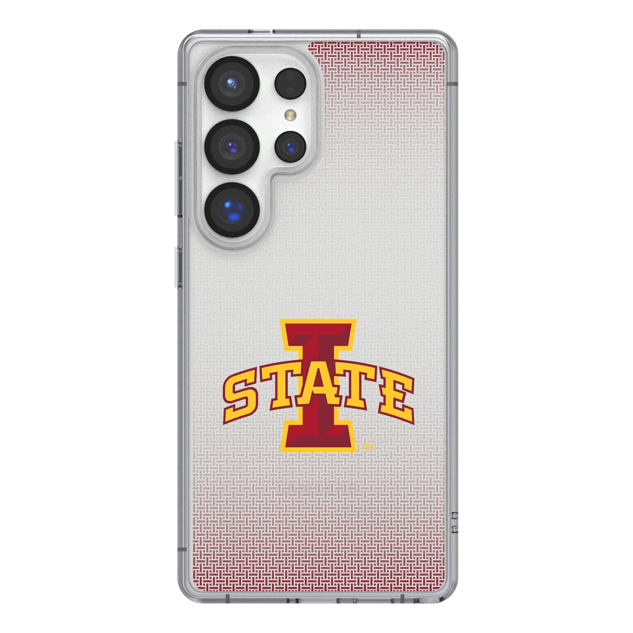 Iowa State University Cyclones Linen Galaxy Clear Phone Case for Samsung Galaxy