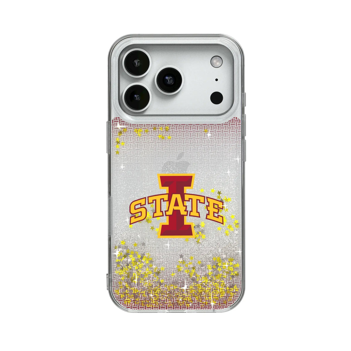 Iowa State University Cyclones Linen Glitter Phone Case for Apple iPhone