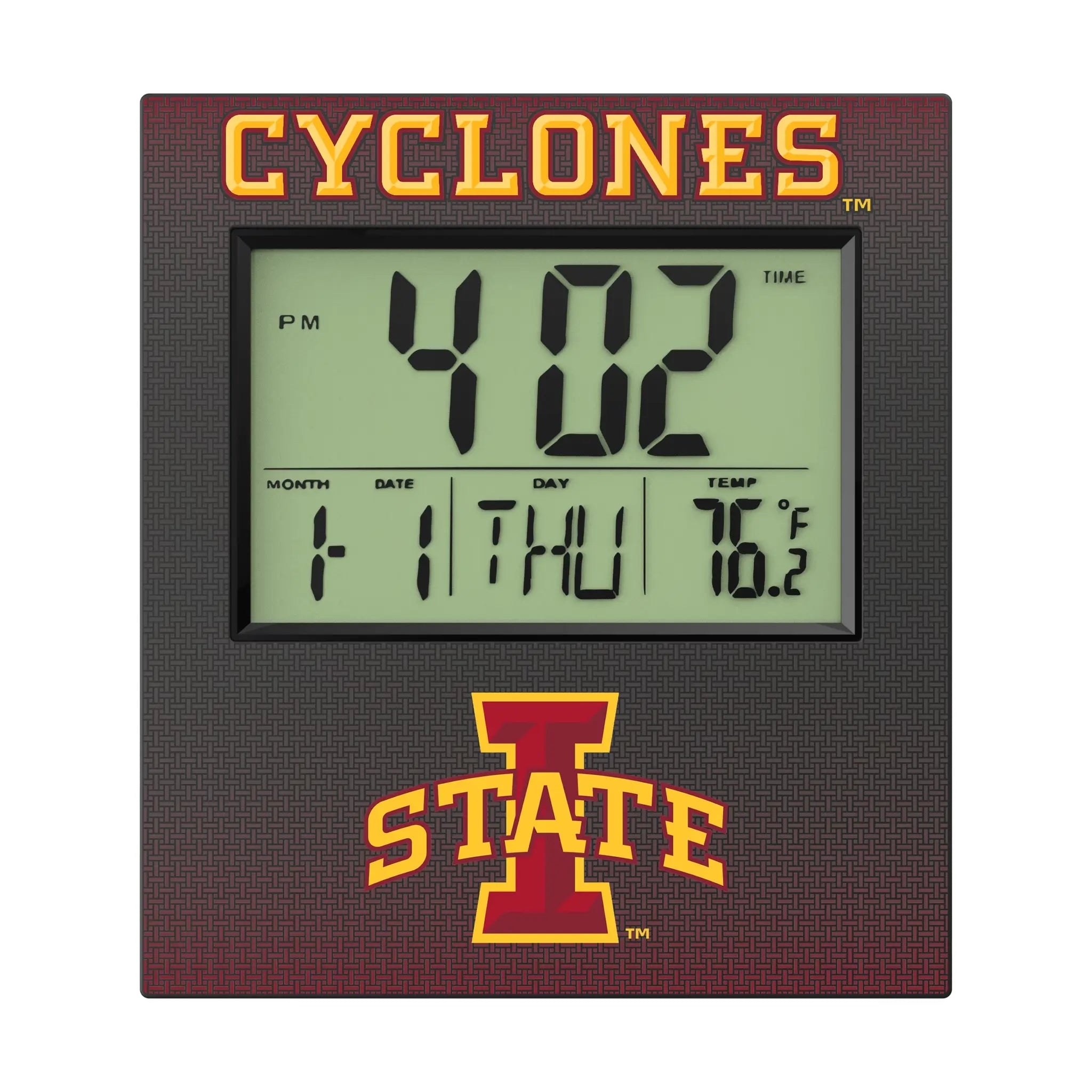 Iowa State University Cyclones Linen Wall Clock