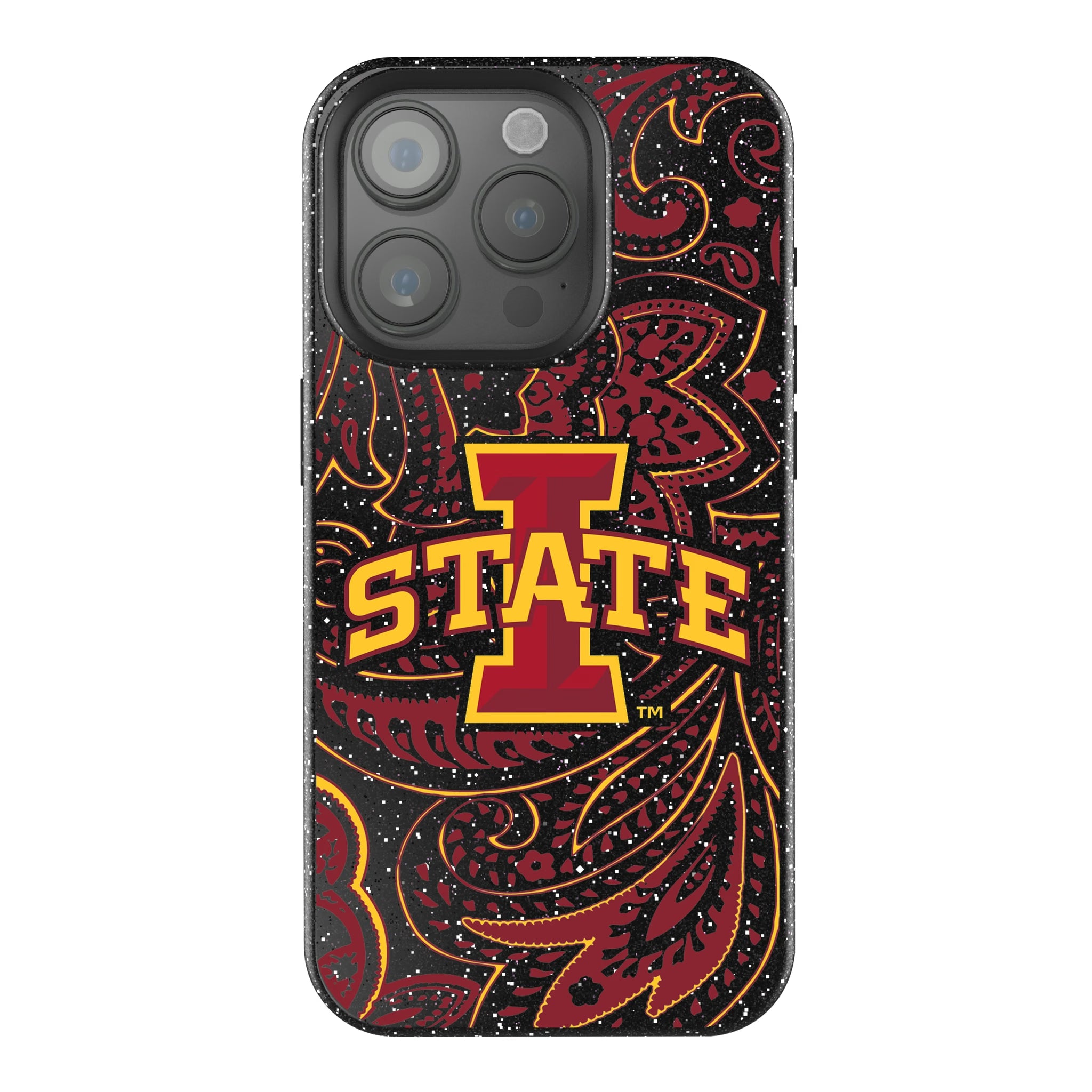 Iowa State University Cyclones Paisley iPhone Bling Phone Case for Apple iPhone