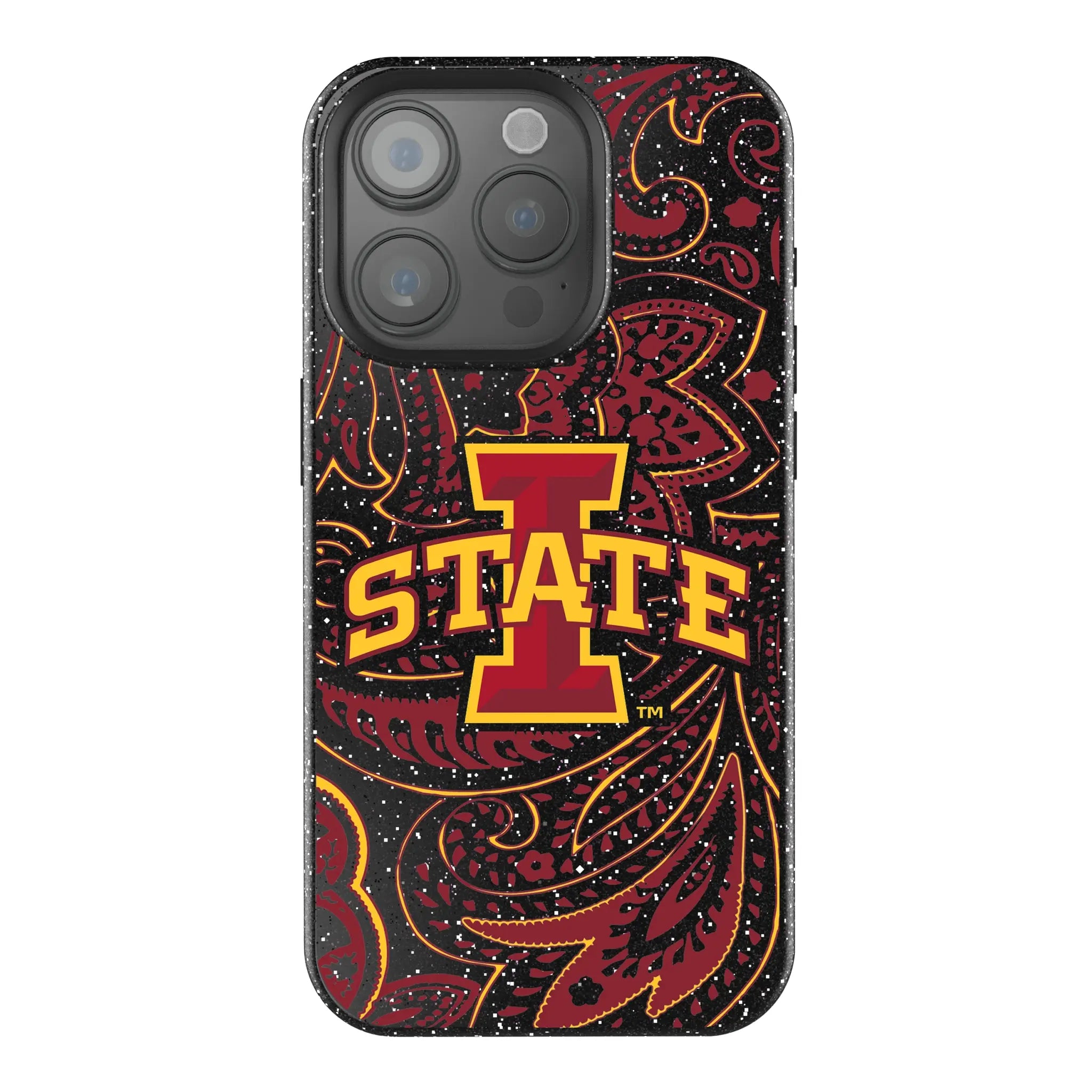 Iowa State University Cyclones Paisley iPhone Bling Phone Case for Apple iPhone
