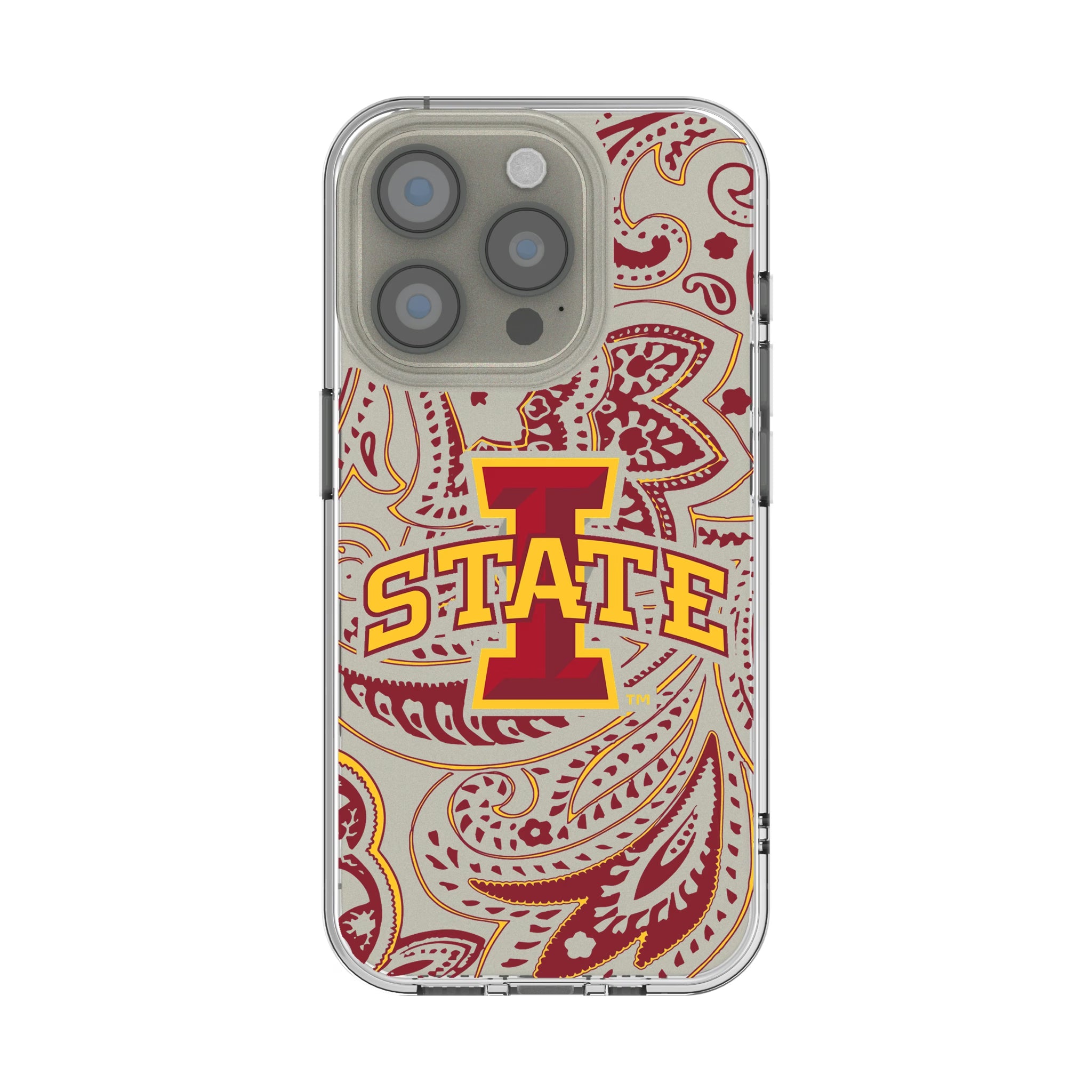 Iowa State University Cyclones Paisley iPhone Clear Phone Case for Apple iPhone