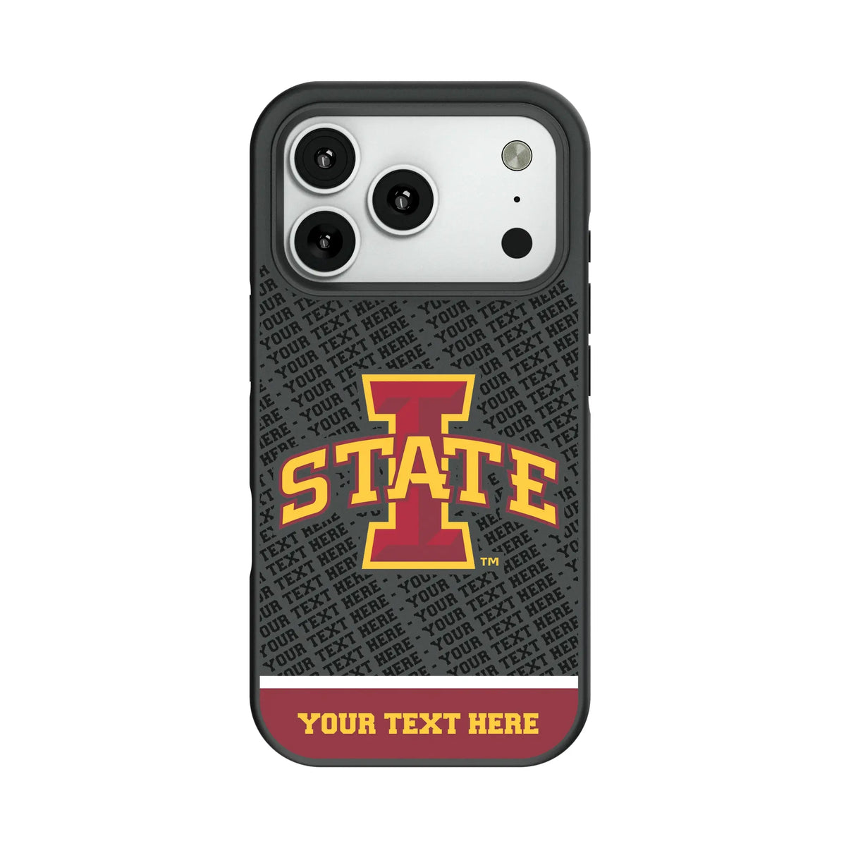 Iowa State University Cyclones Personalized EndZone Plus Bump Phone Case for Apple iPhone