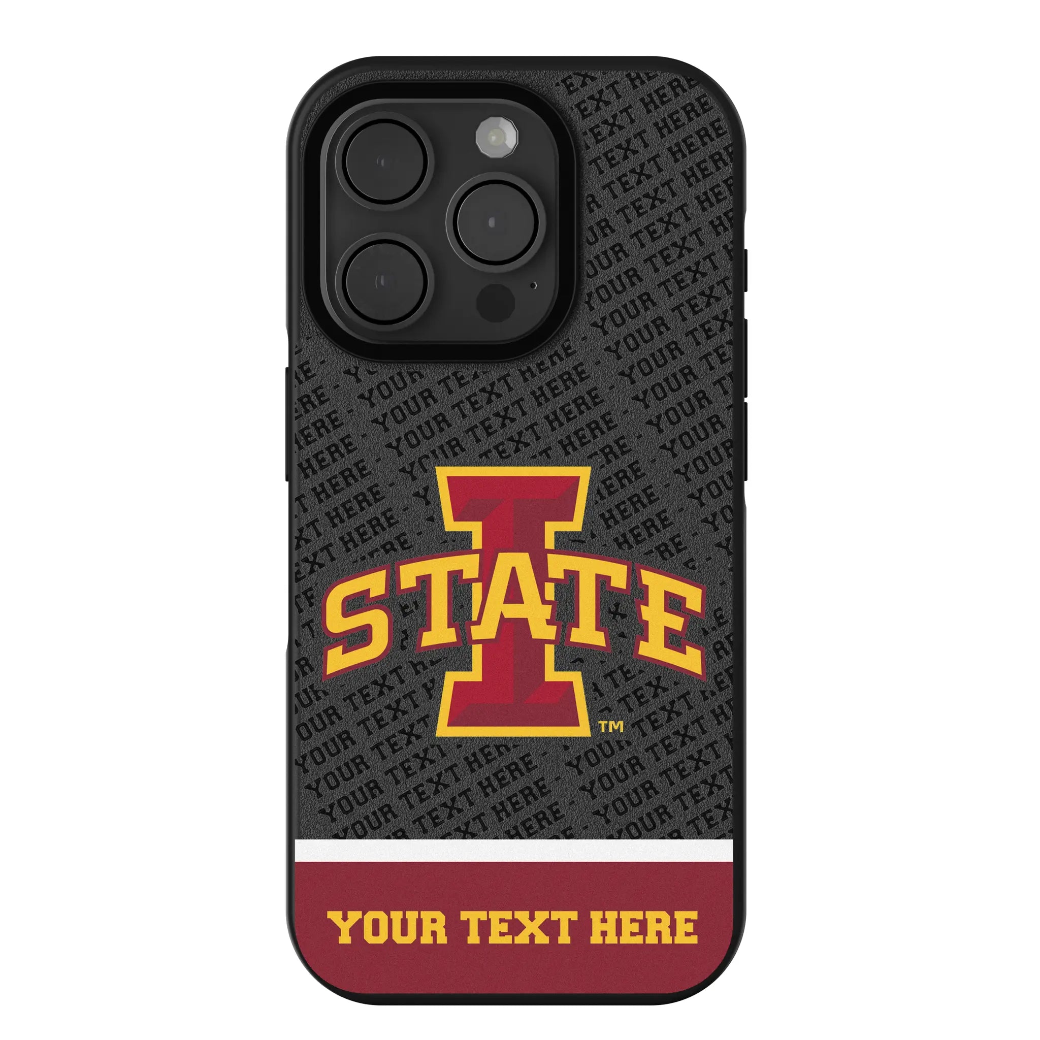 Iowa State University Cyclones Personalized EndZone Plus iPhone Bump Phone Case for Apple iPhone