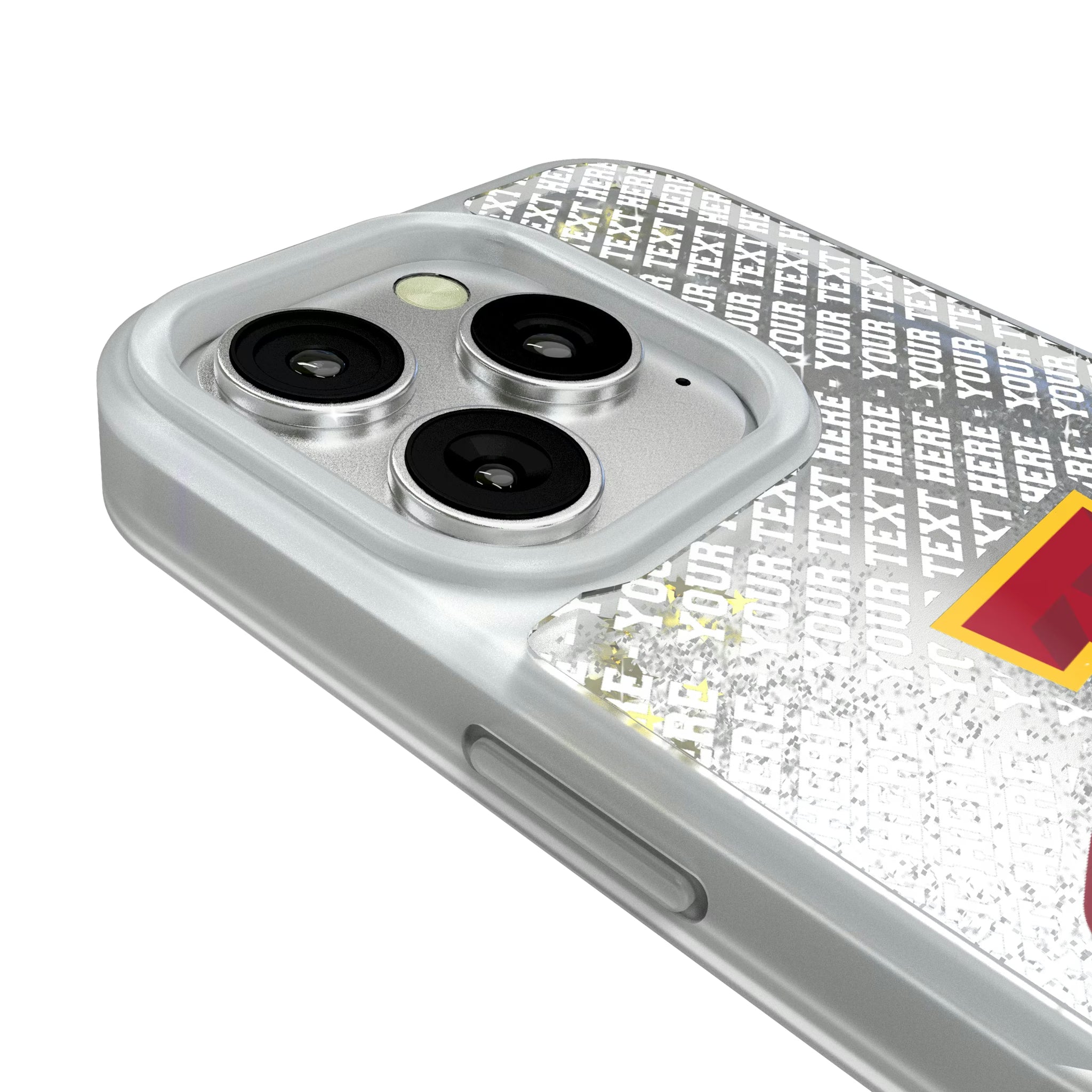 Iowa State University Cyclones Personalized EndZone Plus iPhone Glitter Phone Case for Apple iPhone - Detail#Device_iPhone 16 Pro