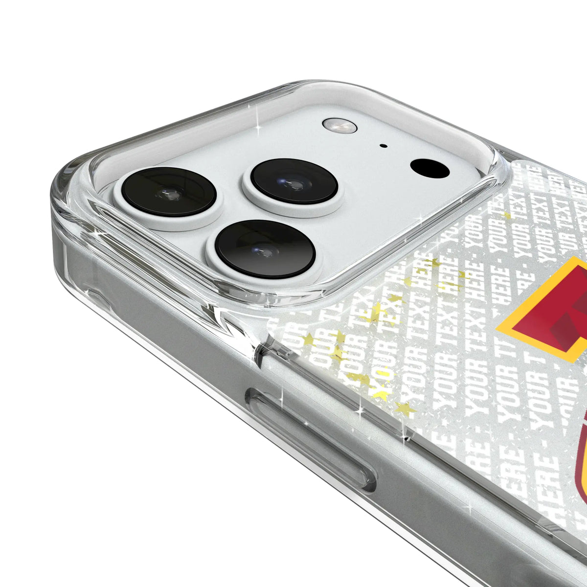 Iowa State University Cyclones Personalized EndZone Plus iPhone Glitter Phone Case for Apple iPhone - Detail#Device_iPhone 18 Pro