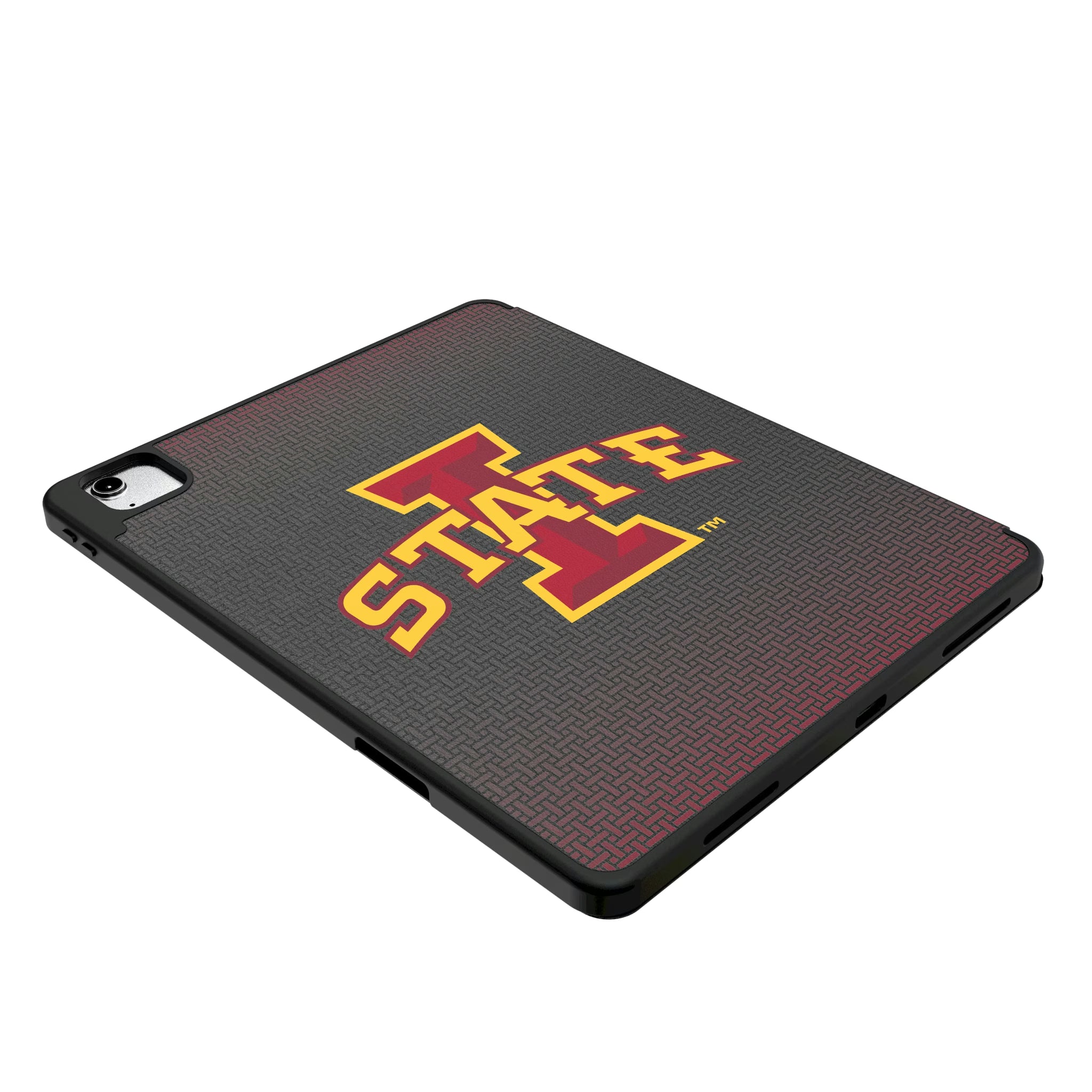 Iowa State University Cyclones Personalized Linen iPad Tablet Case for Apple iPad - Isometric View