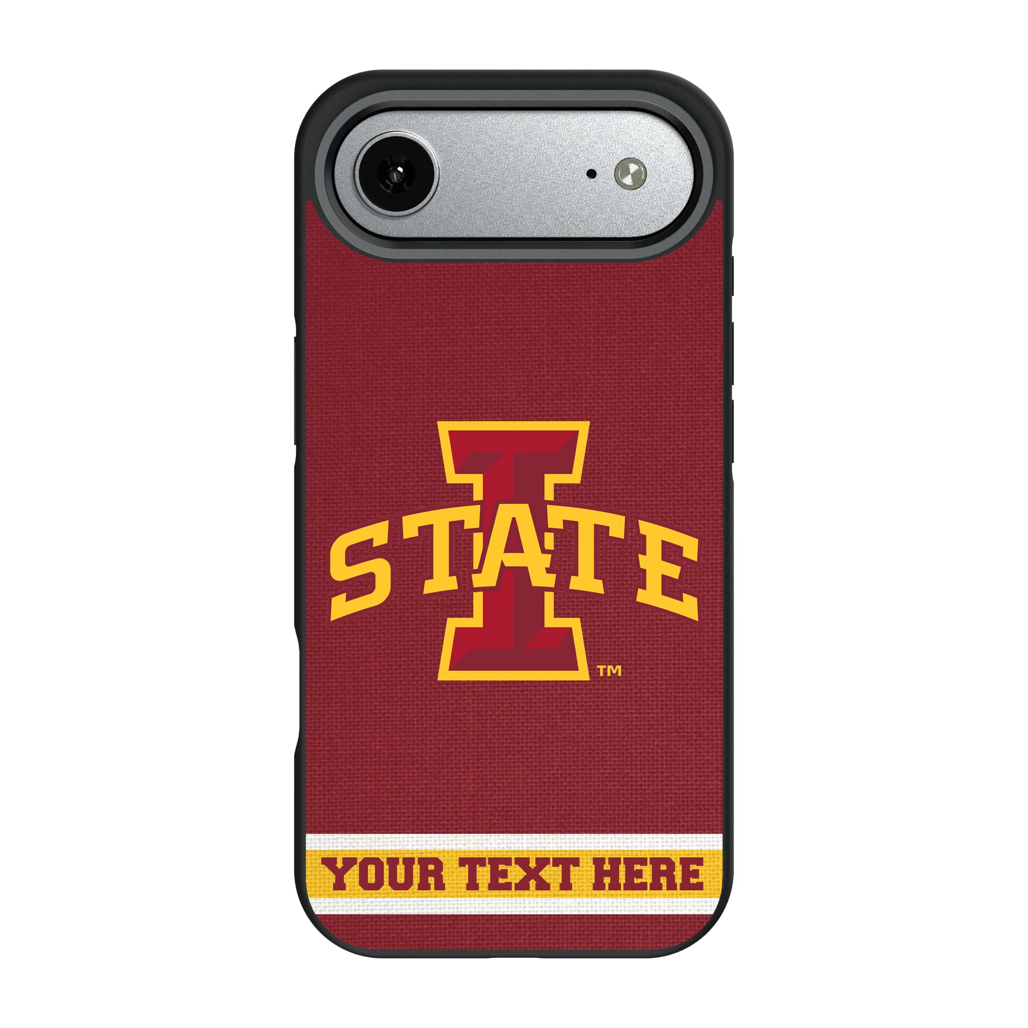 Iowa State University Cyclones Personalized Stripe iPhone Bump Phone Case for Apple iPhone#Device_iPhone Air