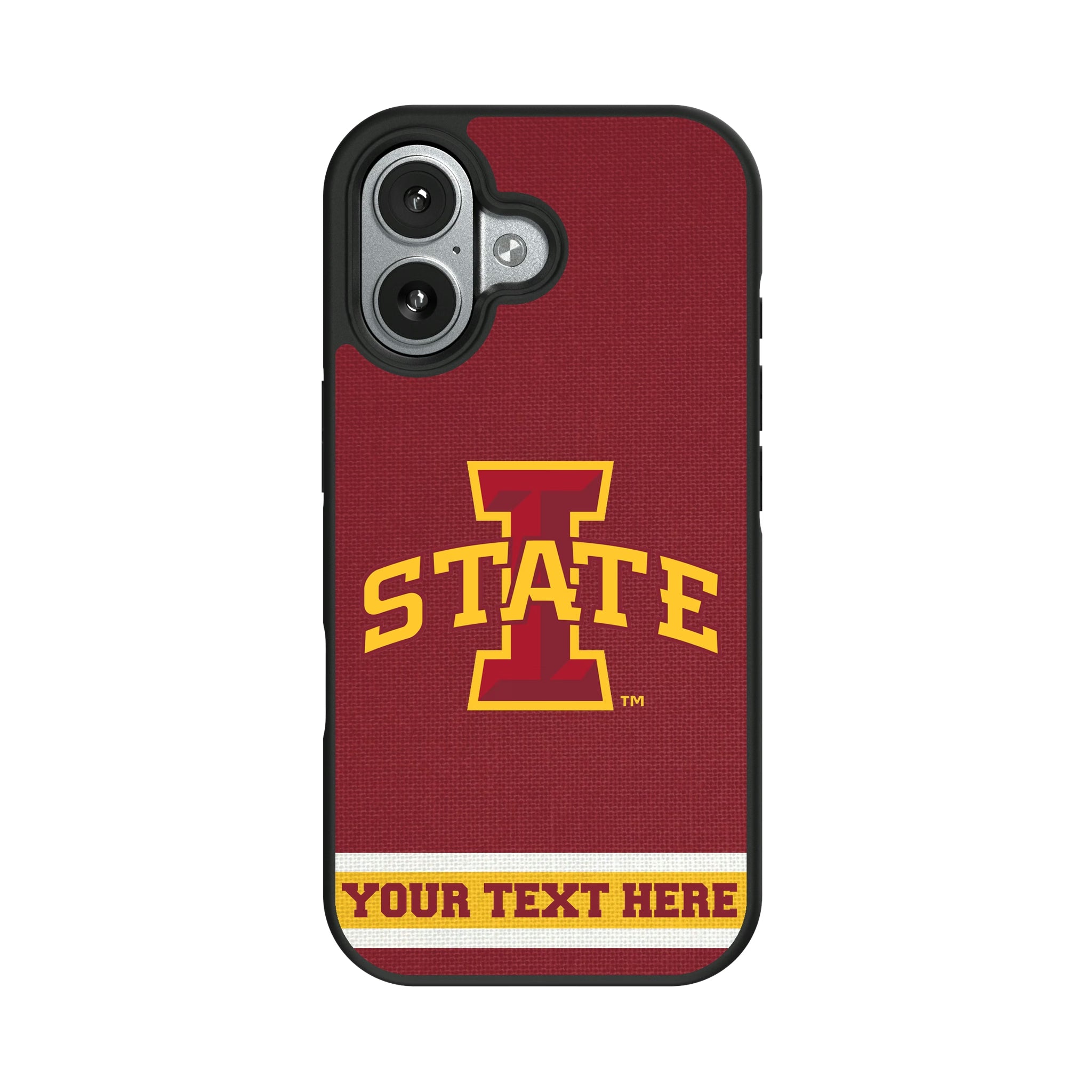 Iowa State University Cyclones Personalized Stripe iPhone Bump Phone Case for Apple iPhone#Device_iPhone 17