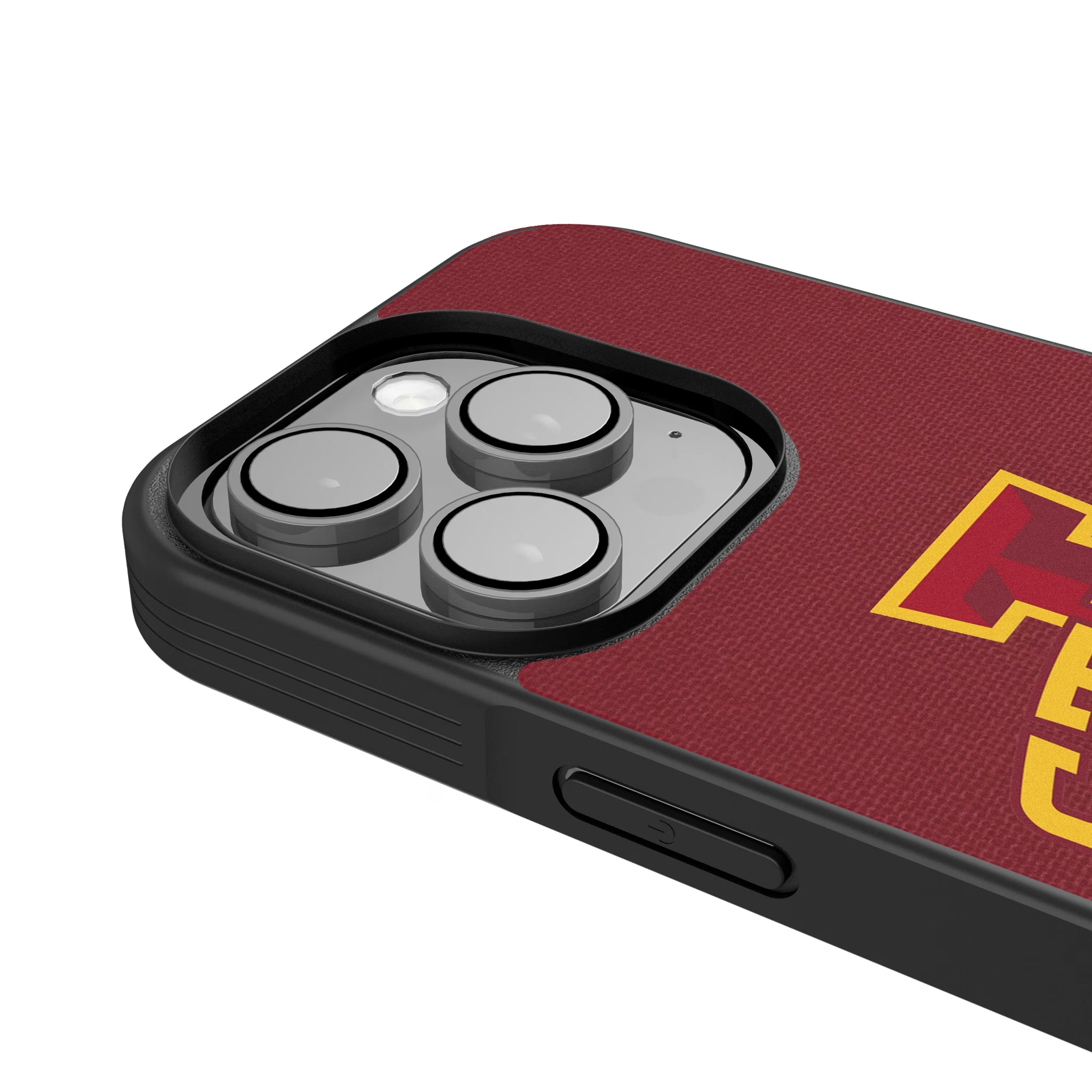 Iowa State University Cyclones Personalized Stripe iPhone Bump Phone Case for Apple iPhone - Detail