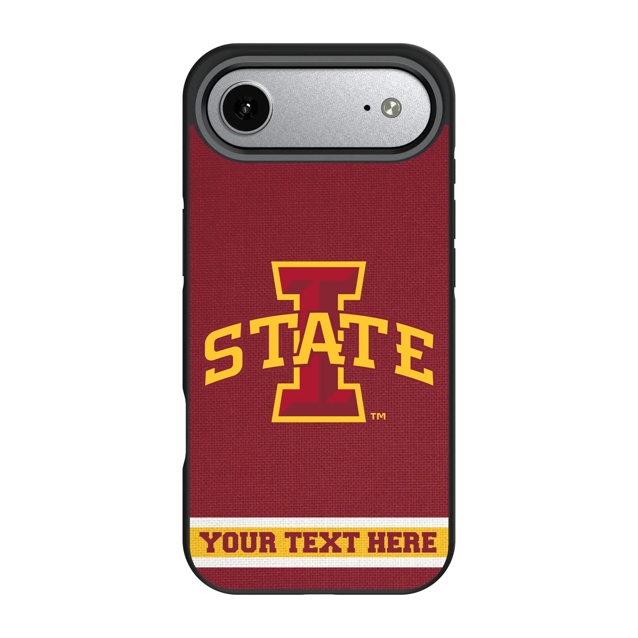 Iowa State University Cyclones Personalized Stripe iPhone Bump Phone Case for Apple iPhone#Device_iPhone Air