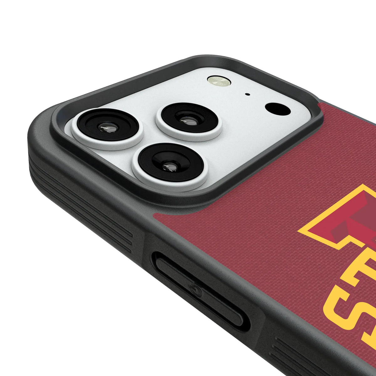 Iowa State University Cyclones Personalized Stripe iPhone Bump Phone Case for Apple iPhone - Detail#Device_iPhone 18 Pro