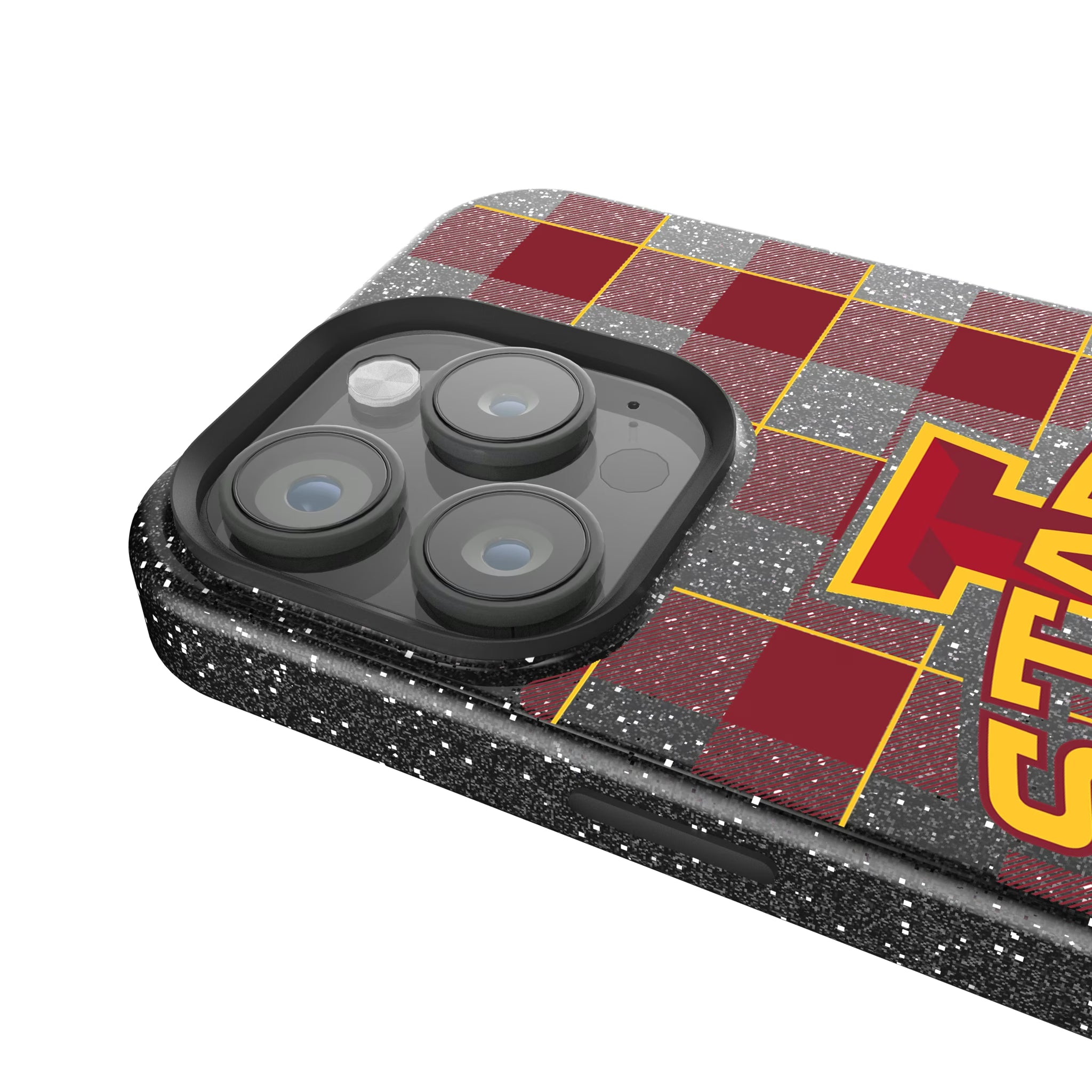Iowa State University Cyclones Plaid iPhone Bling Phone Case for Apple iPhone - Detail