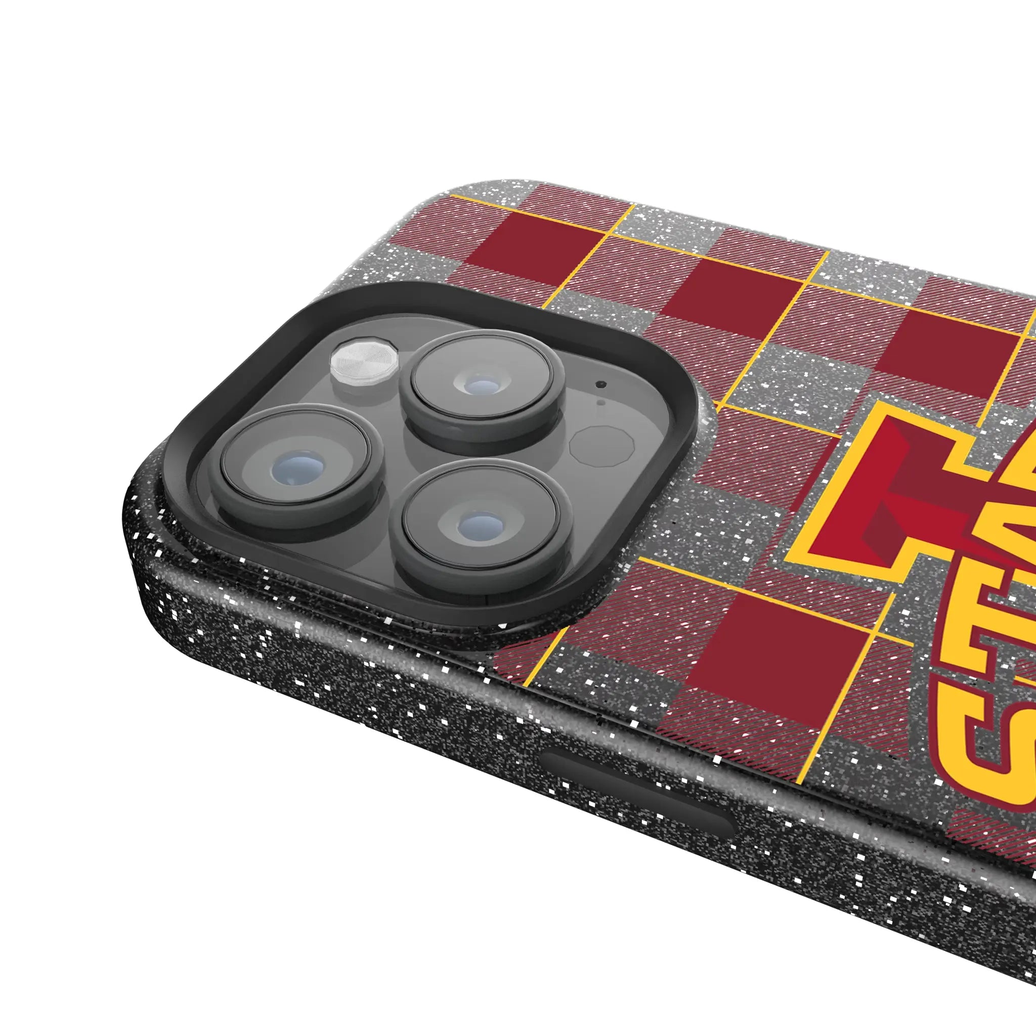 Iowa State University Cyclones Plaid iPhone Bling Phone Case for Apple iPhone - Detail