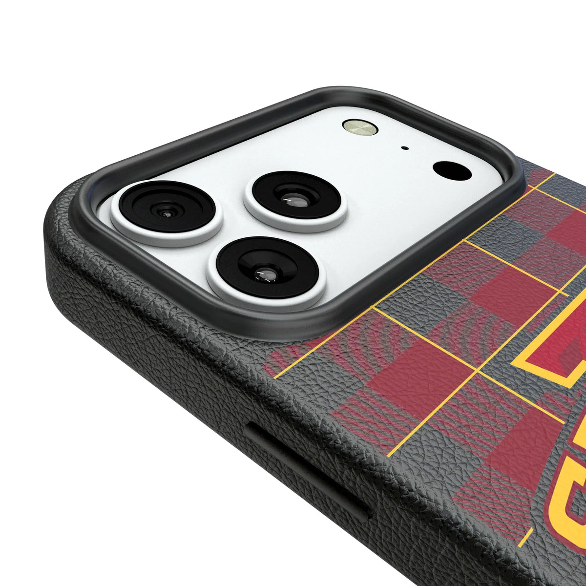 Iowa State University Cyclones Plaid iPhone MagSafe Compatible Phone Case for Apple iPhone - Detail#Device_iPhone 18 Pro Max