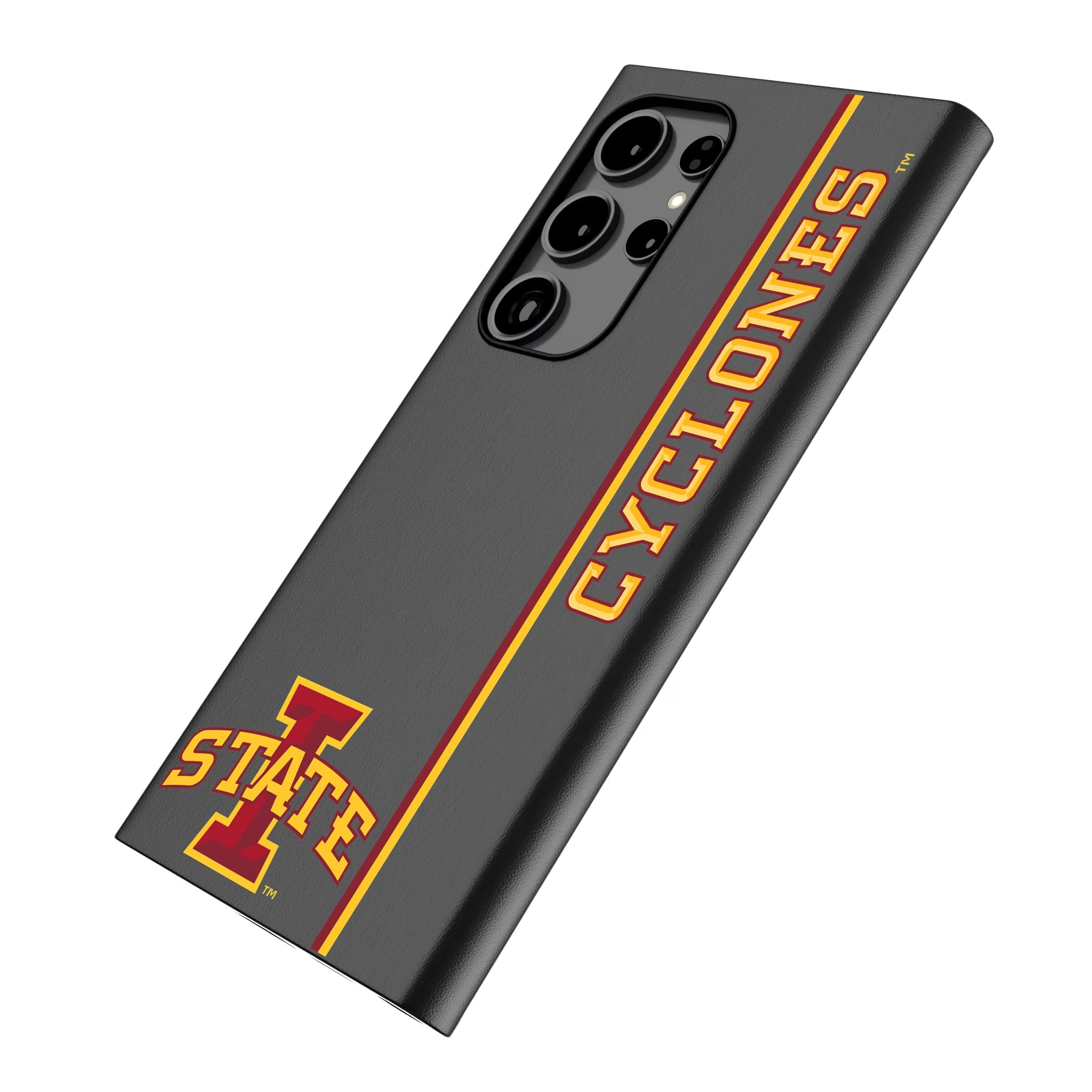Iowa State University Cyclones Sidebar Galaxy MagSafe Compatible Phone Case for Samsung Galaxy - Isometric View