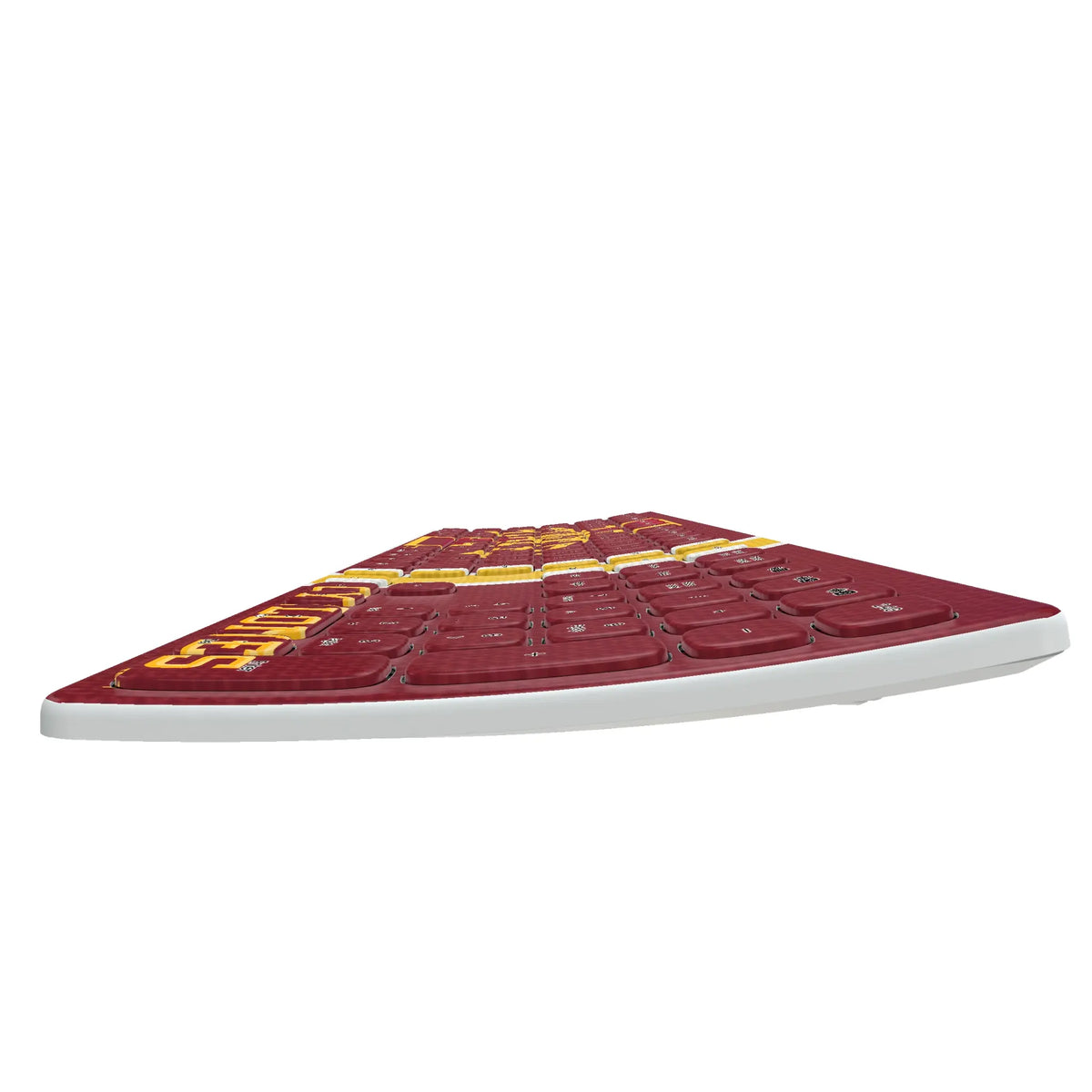 Iowa State University Cyclones Stripe KKB605 Curved Wireless Keyboard