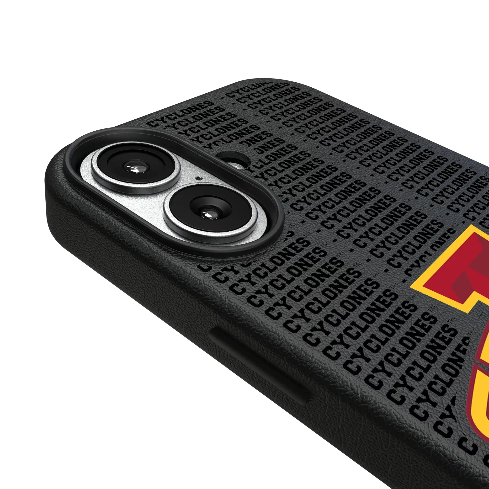 Iowa State University Cyclones Text Backdrop iPhone MagSafe Compatible Phone Case for Apple iPhone - Detail#Device_iPhone 17