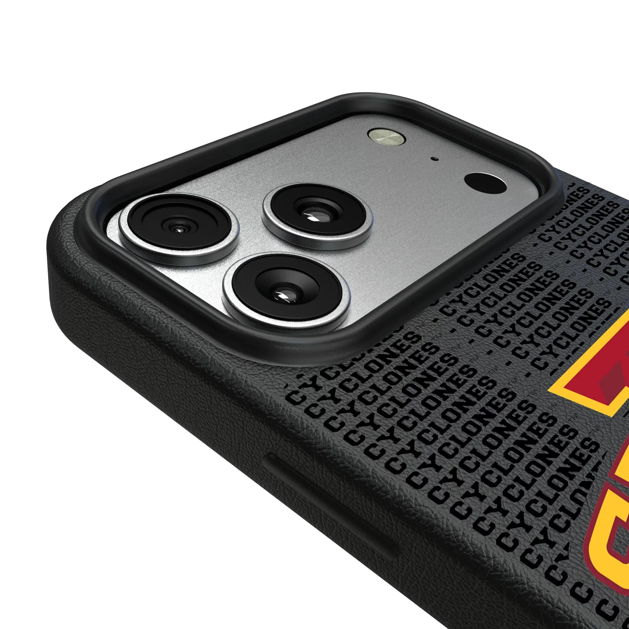 Iowa State University Cyclones Text Backdrop iPhone MagSafe Compatible Phone Case for Apple iPhone - Detail#Device_iPhone 17 Pro Max