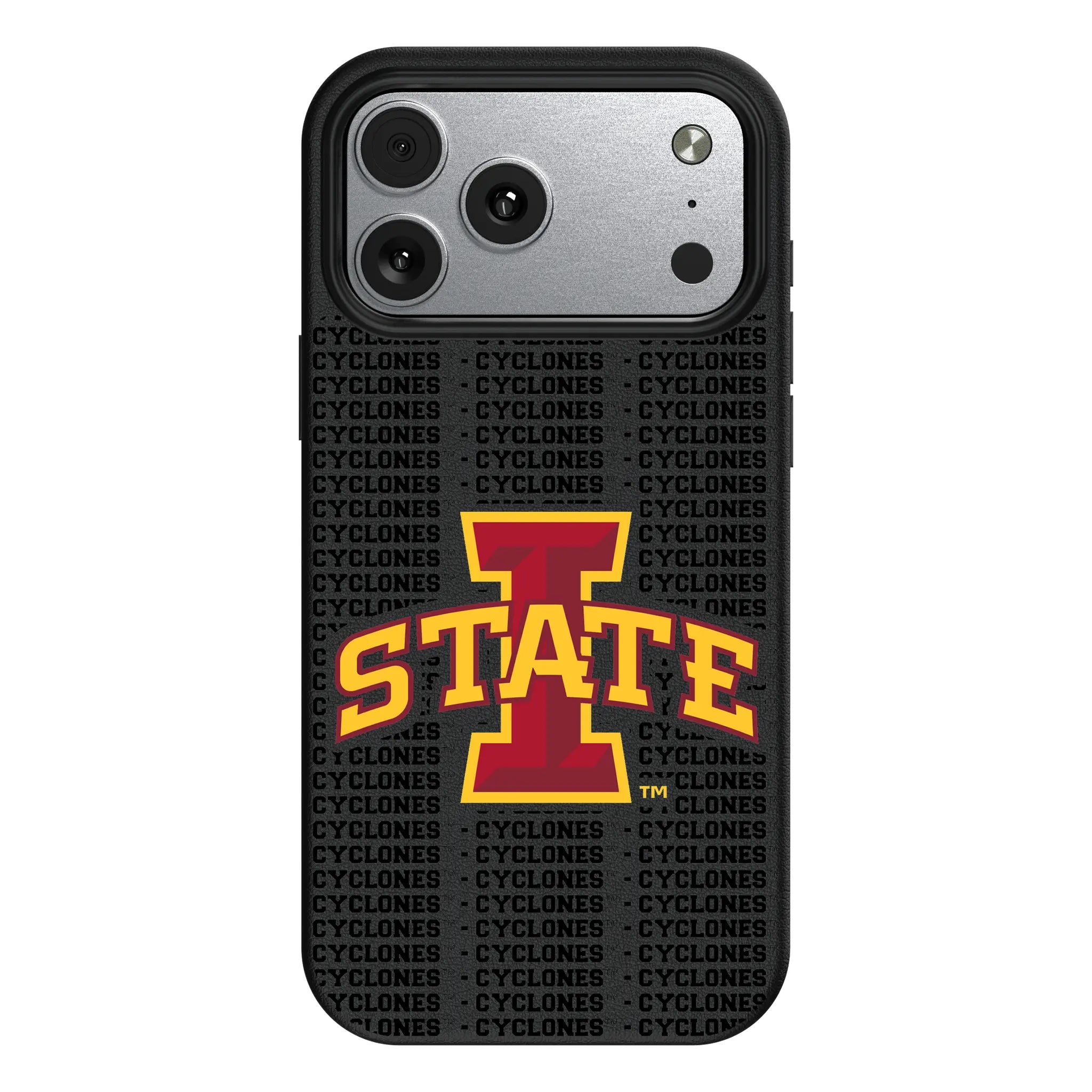 Iowa State University Cyclones Text Backdrop iPhone MagSafe Compatible Phone Case for Apple iPhone#Device_iPhone 17 Pro Max