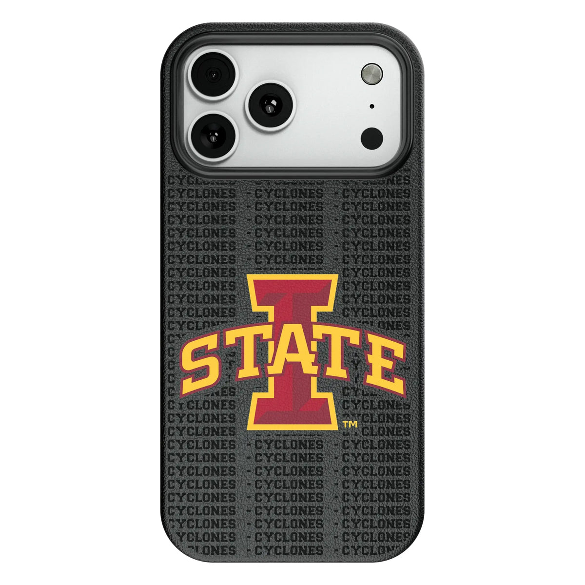 Iowa State University Cyclones Text Backdrop MagSafe Compatible Phone Case for Apple iPhone