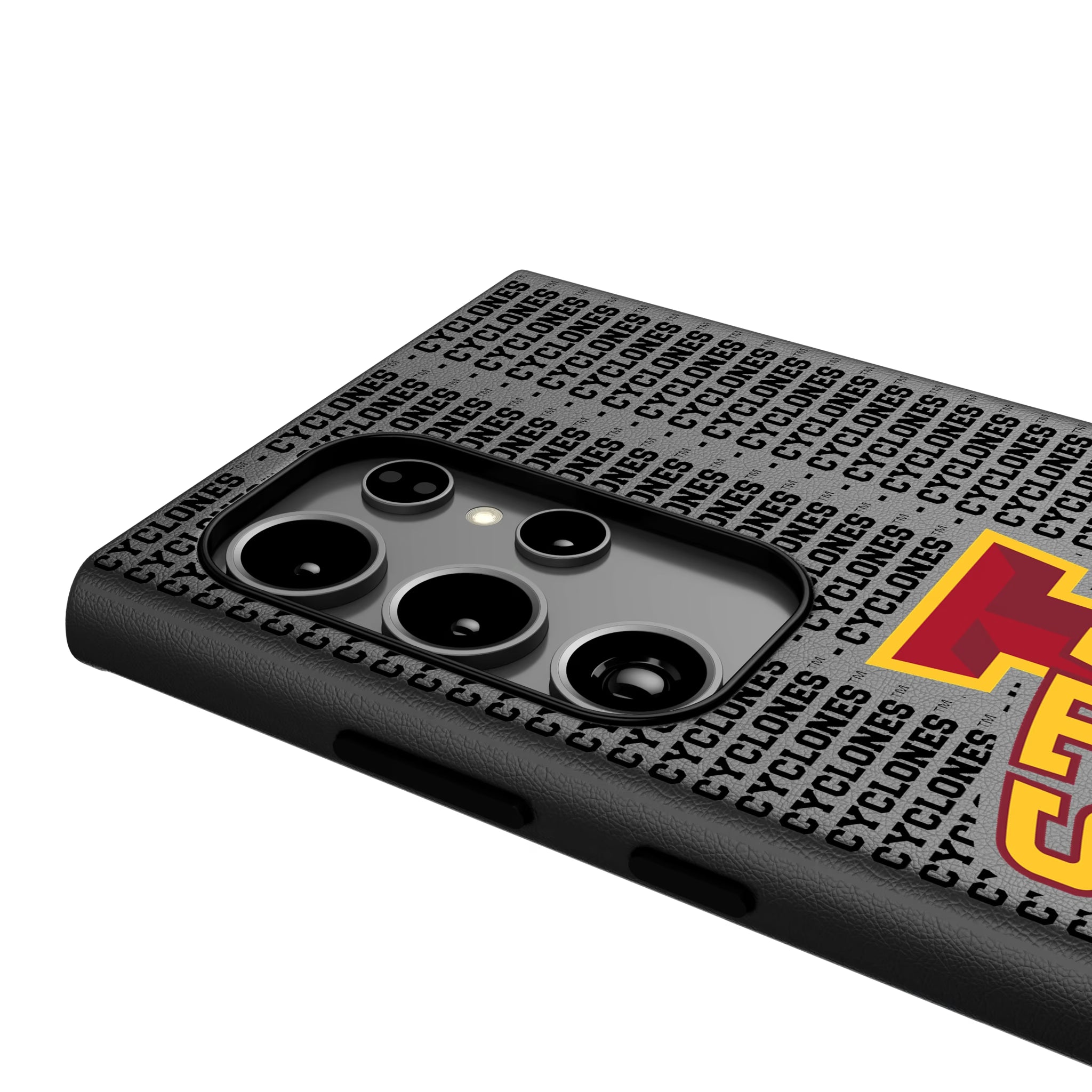 Iowa State University Cyclones Text Backdrop Galaxy MagSafe Compatible Phone Case for Samsung Galaxy - Detail