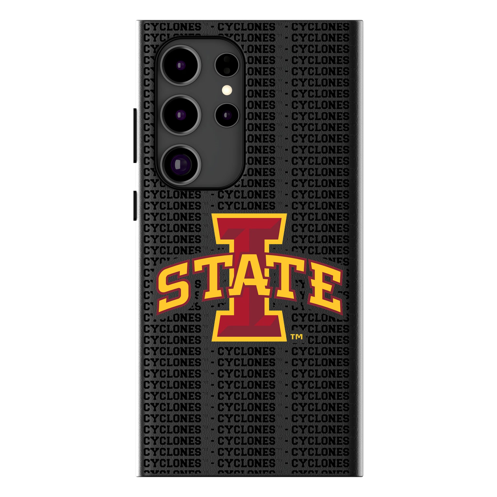 Iowa State University Cyclones Text Backdrop Galaxy MagSafe Compatible Phone Case for Samsung Galaxy