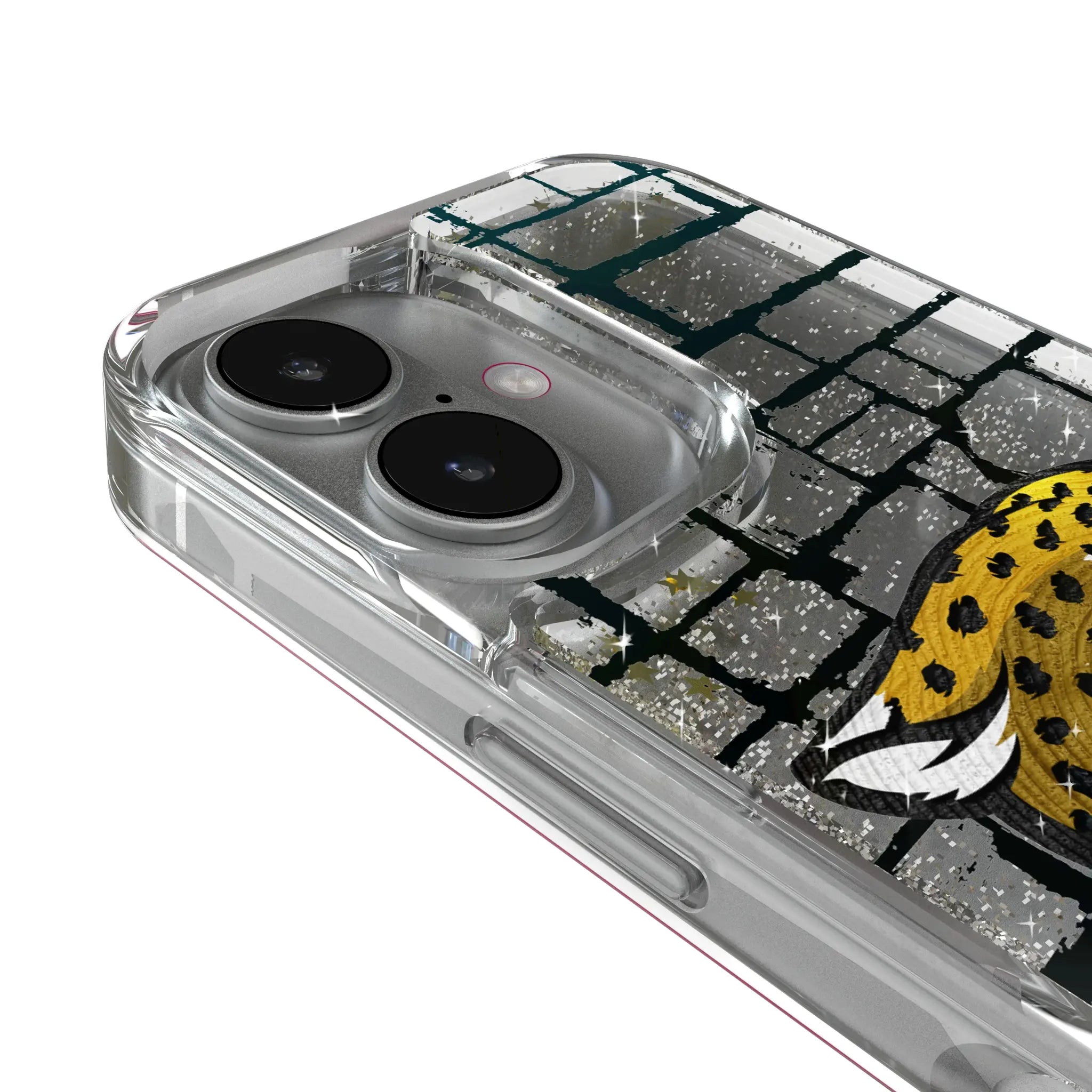 Jacksonville Jaguars Brick iPhone Glitter Phone Case for Apple iPhone - Detail