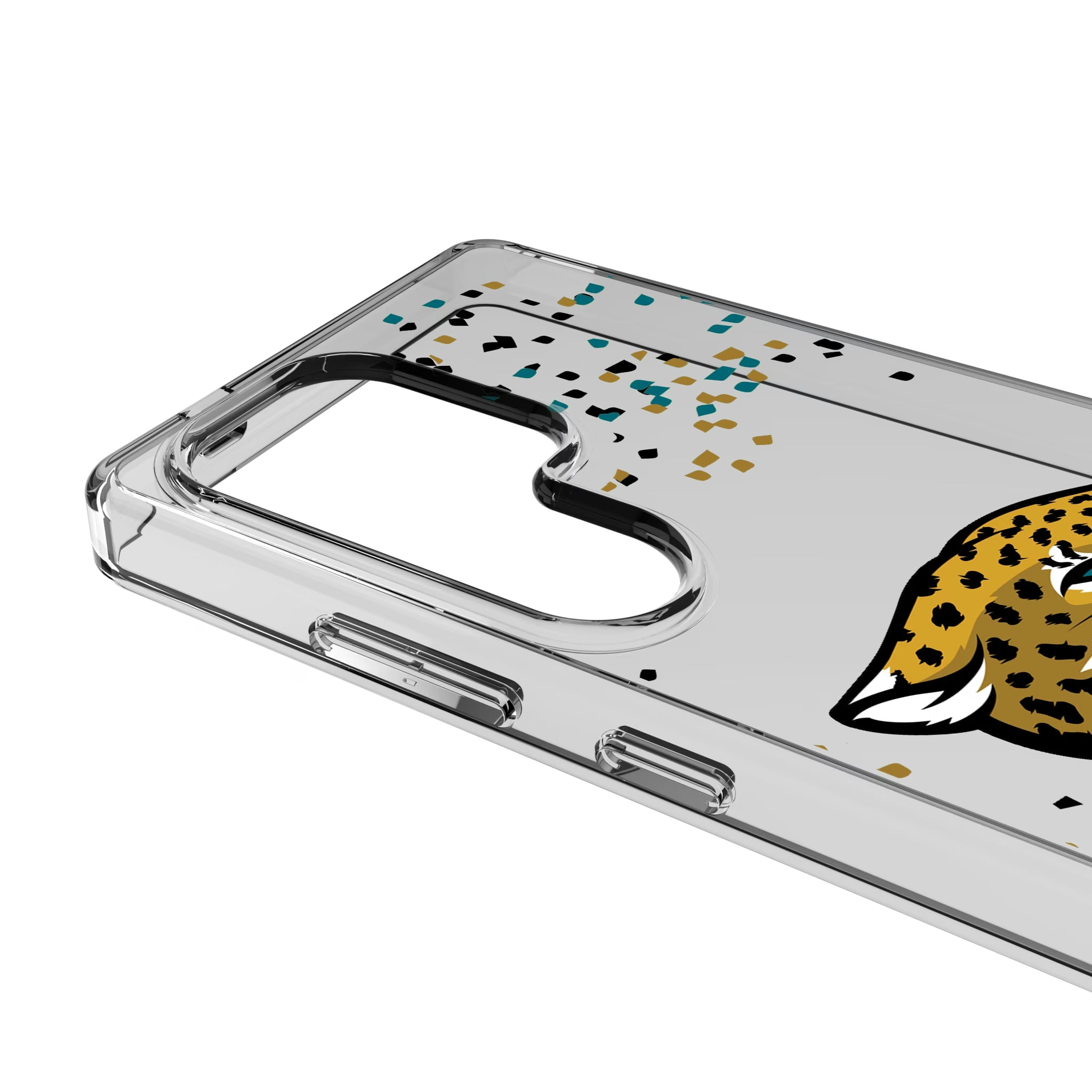 Jacksonville Jaguars Confetti Galaxy Clear Phone Case for Samsung Galaxy - Detail