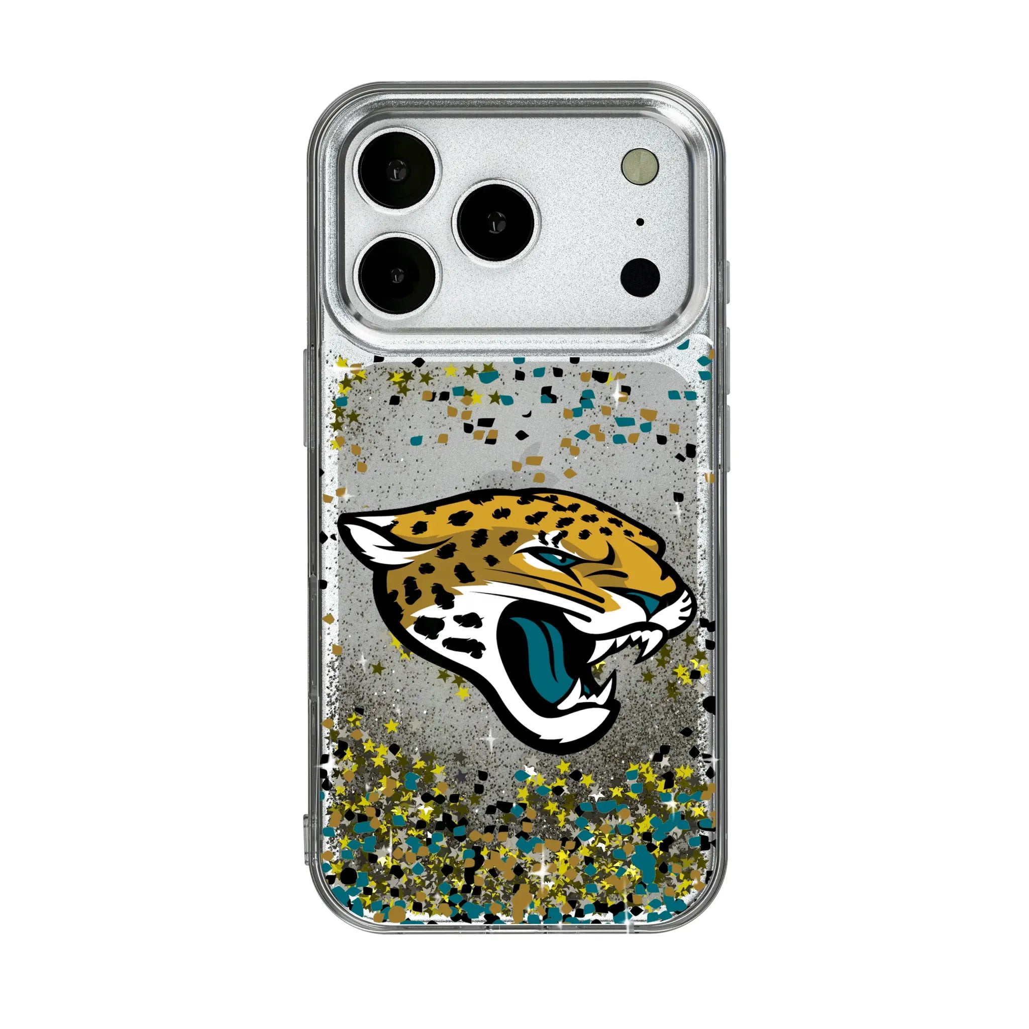 Jacksonville Jaguars Confetti iPhone Glitter Phone Case for Apple iPhone