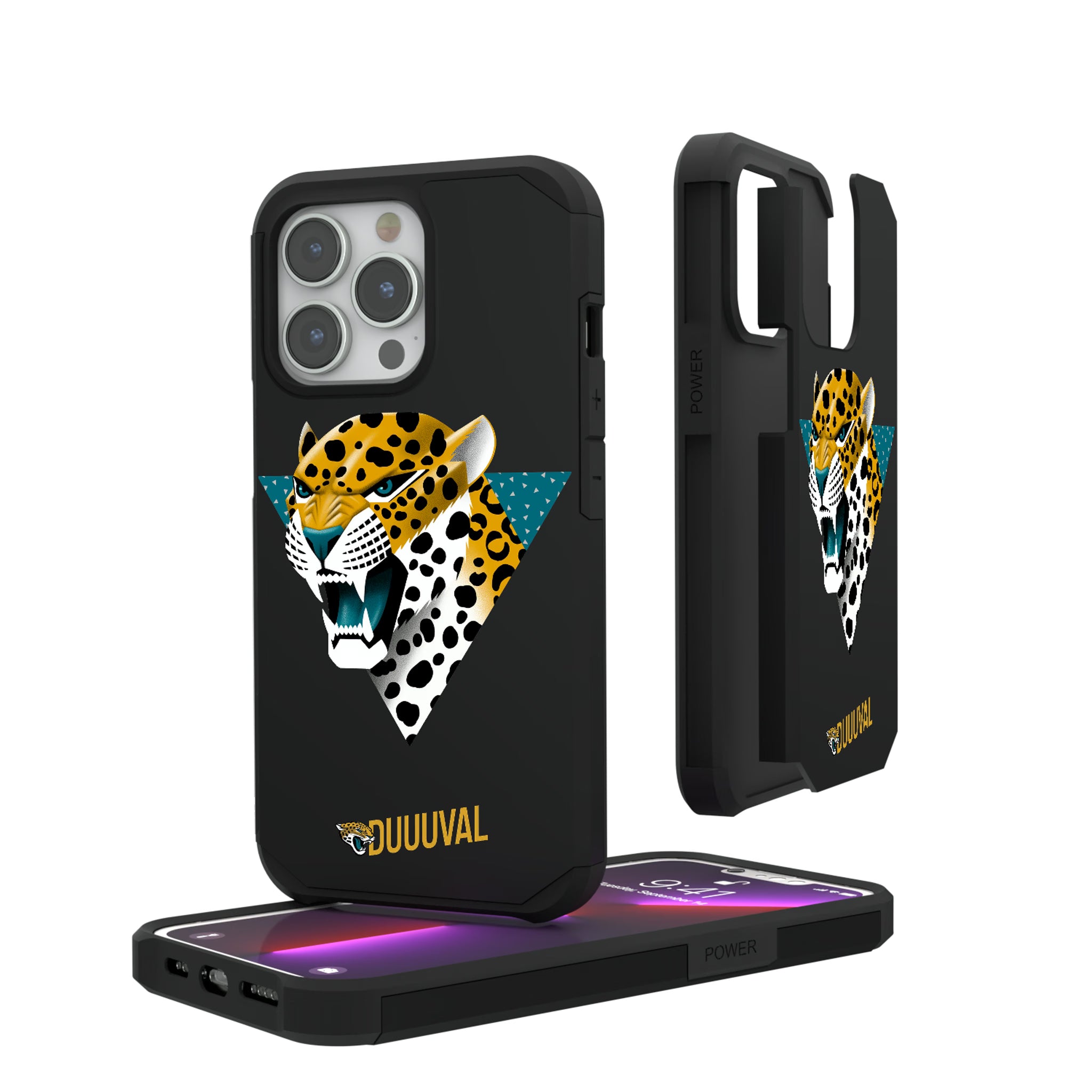 Jacksonville Jaguars Deco iPhone Rugged Phone Case for Apple iPhone#Device_iPhone 13 Pro