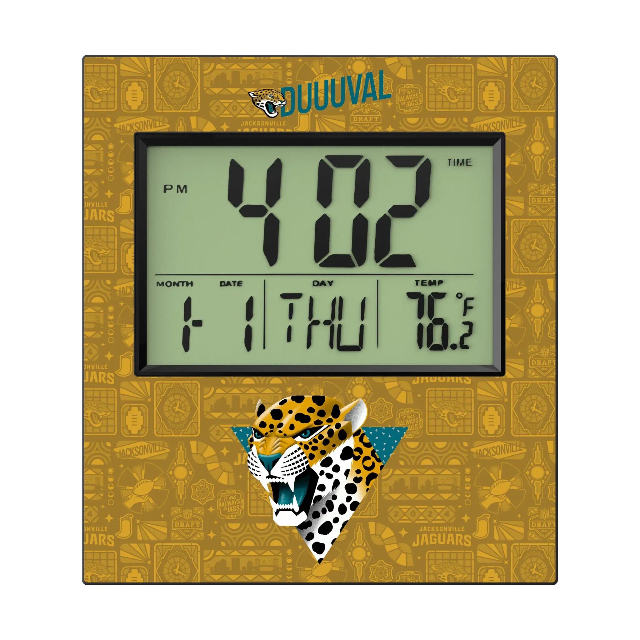 Jacksonville Jaguars Deco Wall Clock