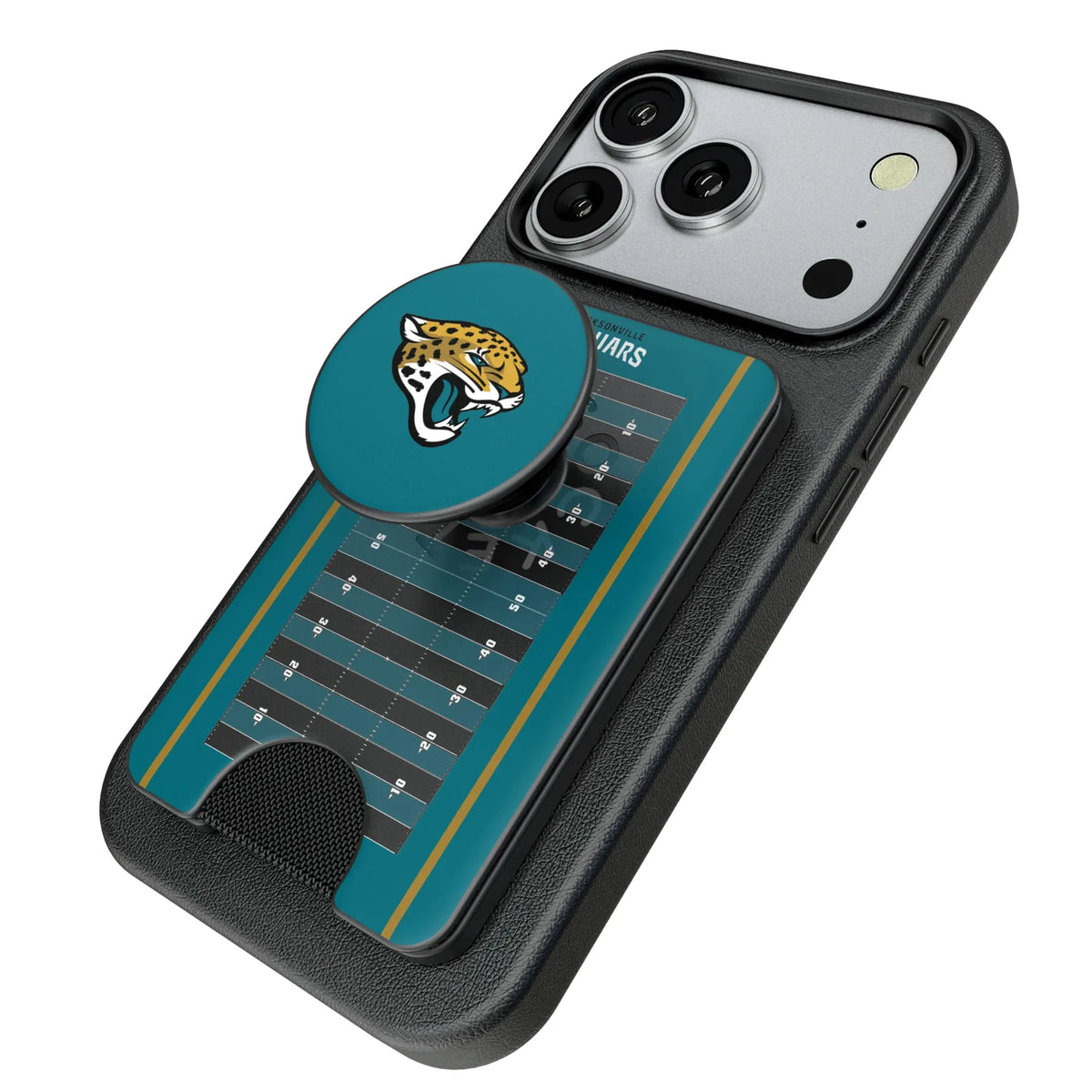 Jacksonville Jaguars Field Popsockets Wallet Magnetic - Isometric View