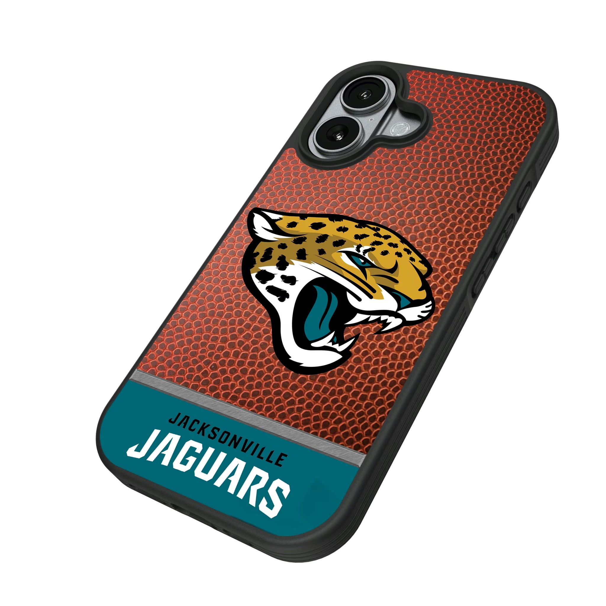 Jacksonville Jaguars Football Wordmark iPhone Bump Phone Case for Apple iPhone - Isometric View#Device_iPhone 17