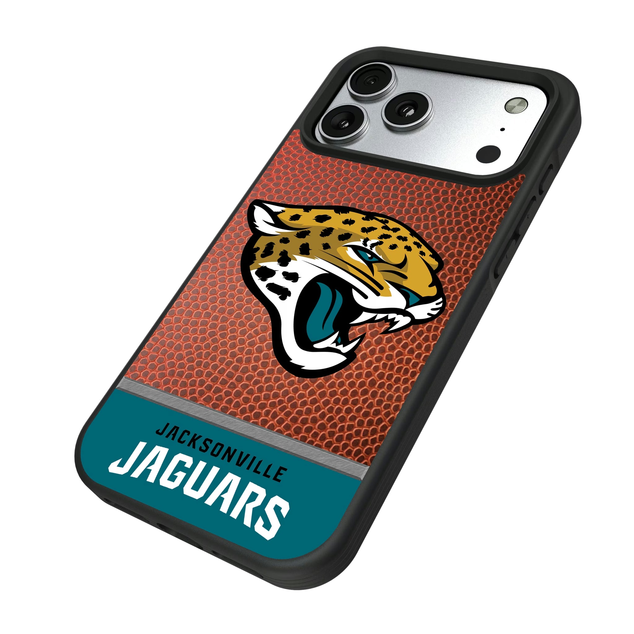Jacksonville Jaguars Football Wordmark iPhone Bump Phone Case for Apple iPhone - Isometric View#Device_iPhone 17 Pro Max