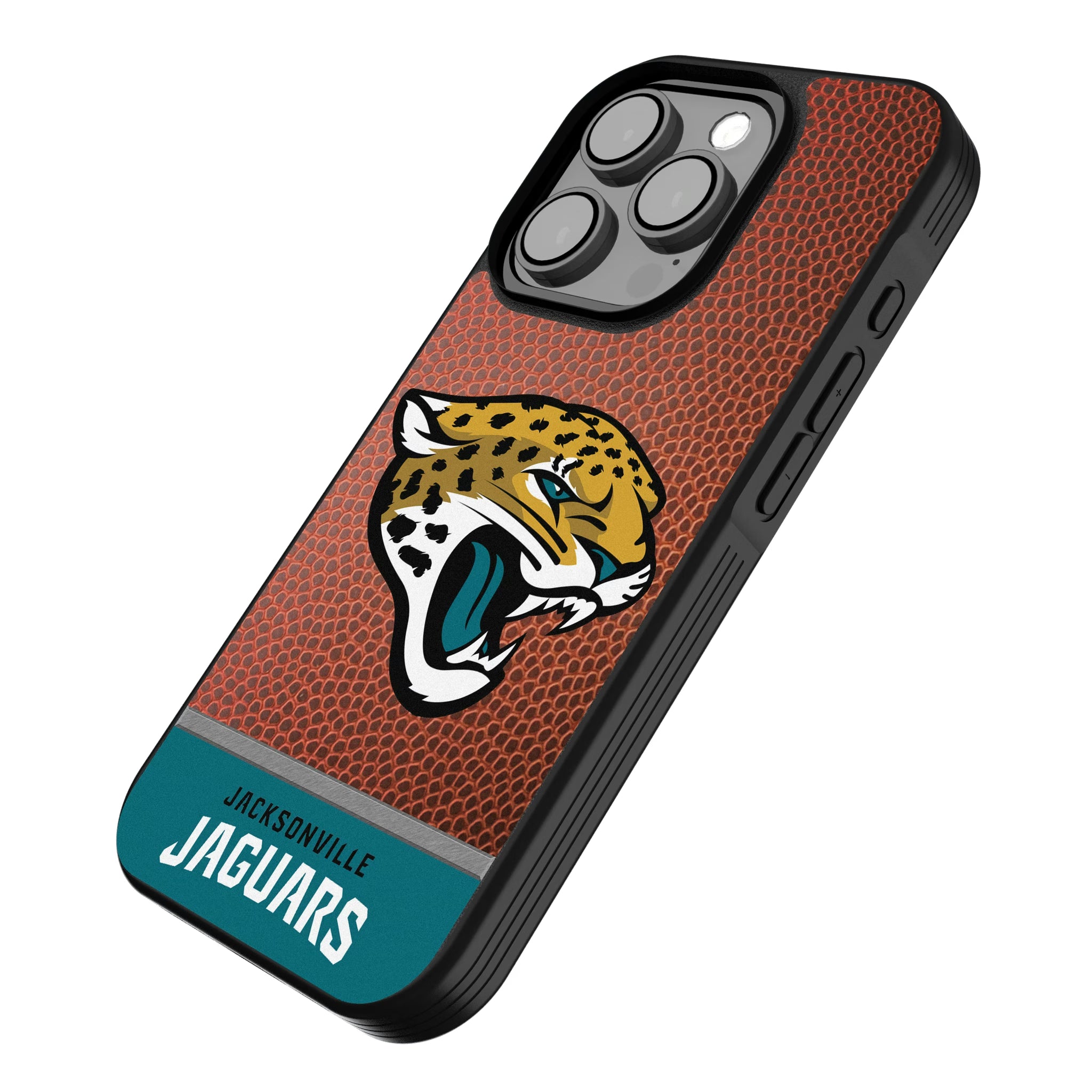 Jacksonville Jaguars Football Wordmark iPhone Bump Phone Case for Apple iPhone - Isometric View