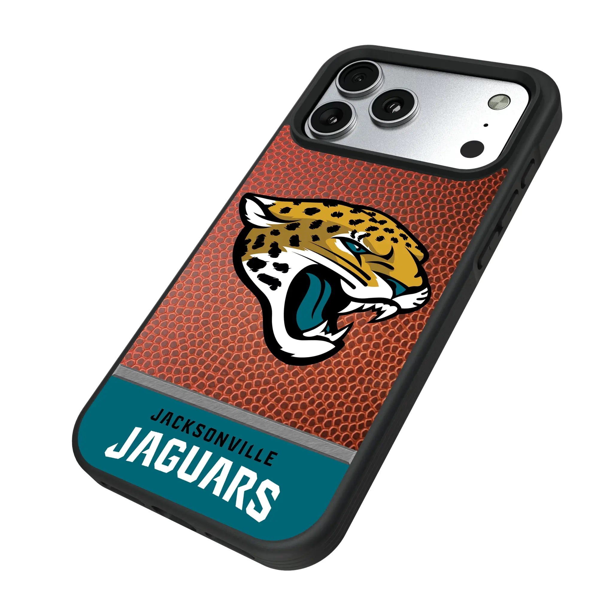 Jacksonville Jaguars Football Wordmark iPhone Bump Phone Case for Apple iPhone - Isometric View#Device_iPhone 17 Pro Max