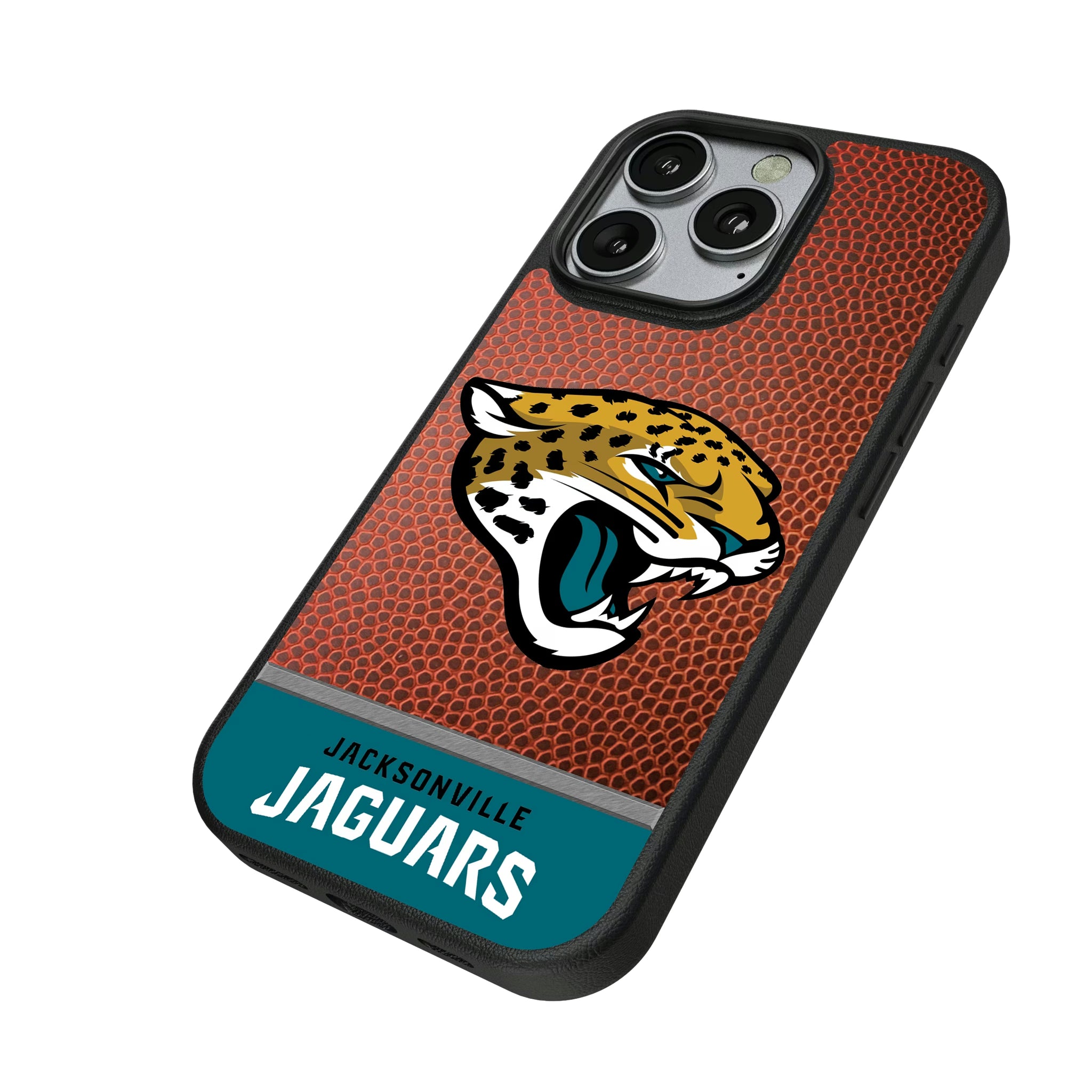 Jacksonville Jaguars Football Wordmark iPhone MagSafe Compatible Phone Case for Apple iPhone - Isometric View