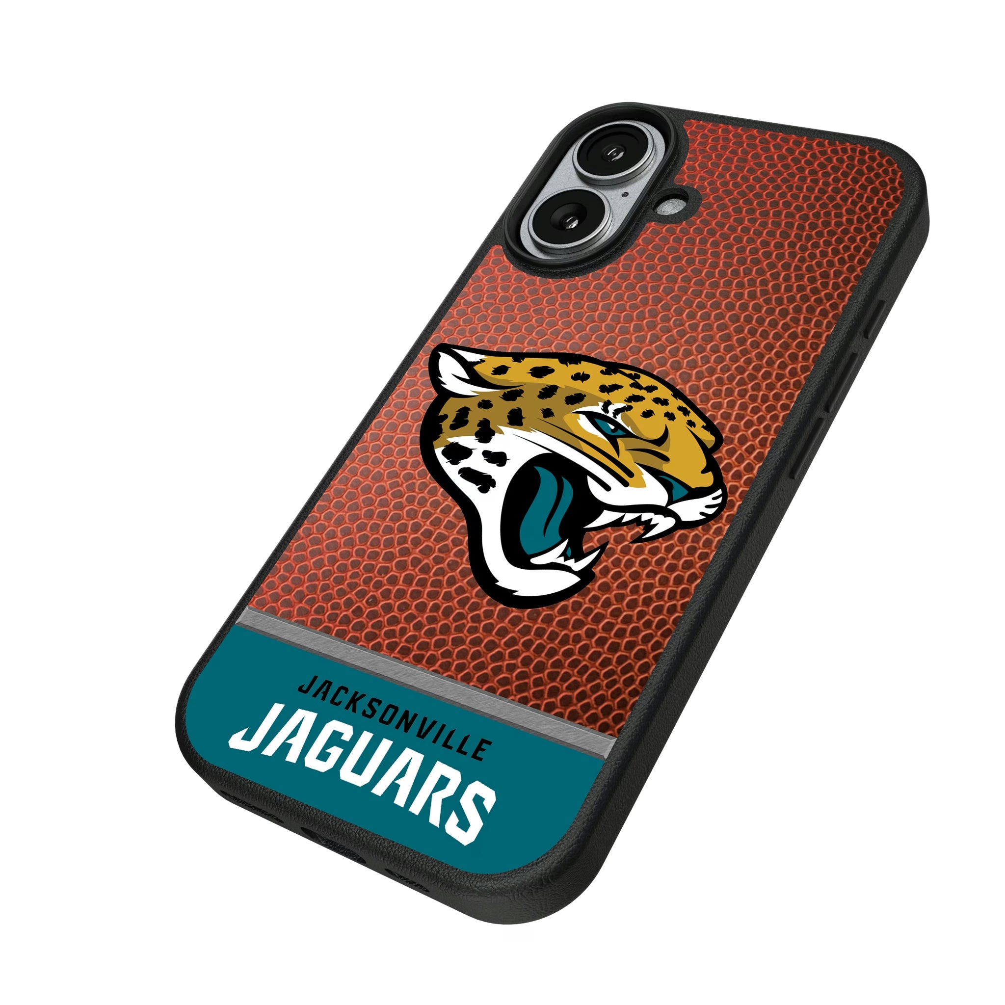 Jacksonville Jaguars Football Wordmark iPhone MagSafe Compatible Phone Case for Apple iPhone - Isometric View#Device_iPhone 17