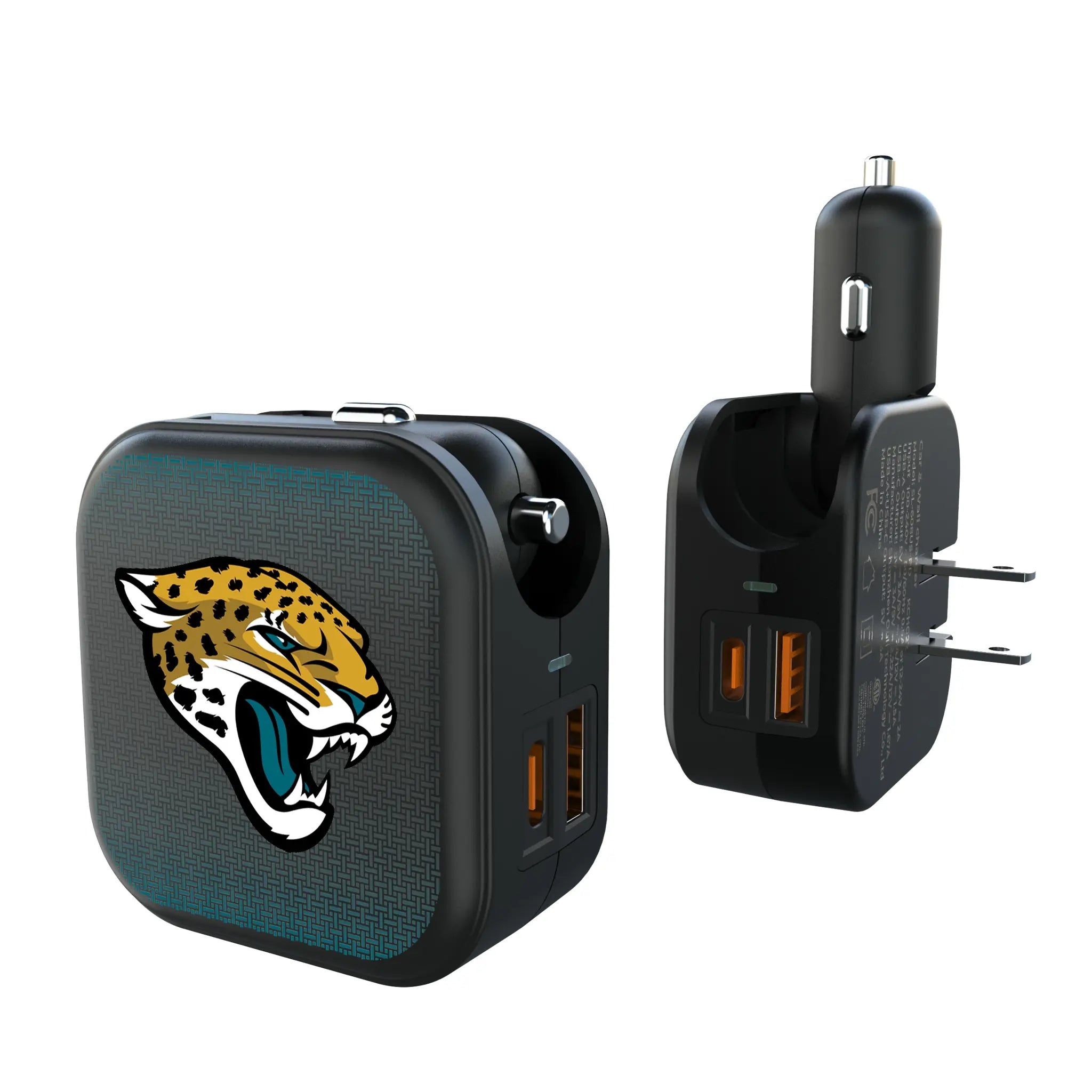 Jacksonville Jaguars Linen 2 in 1 USB A/C Charger