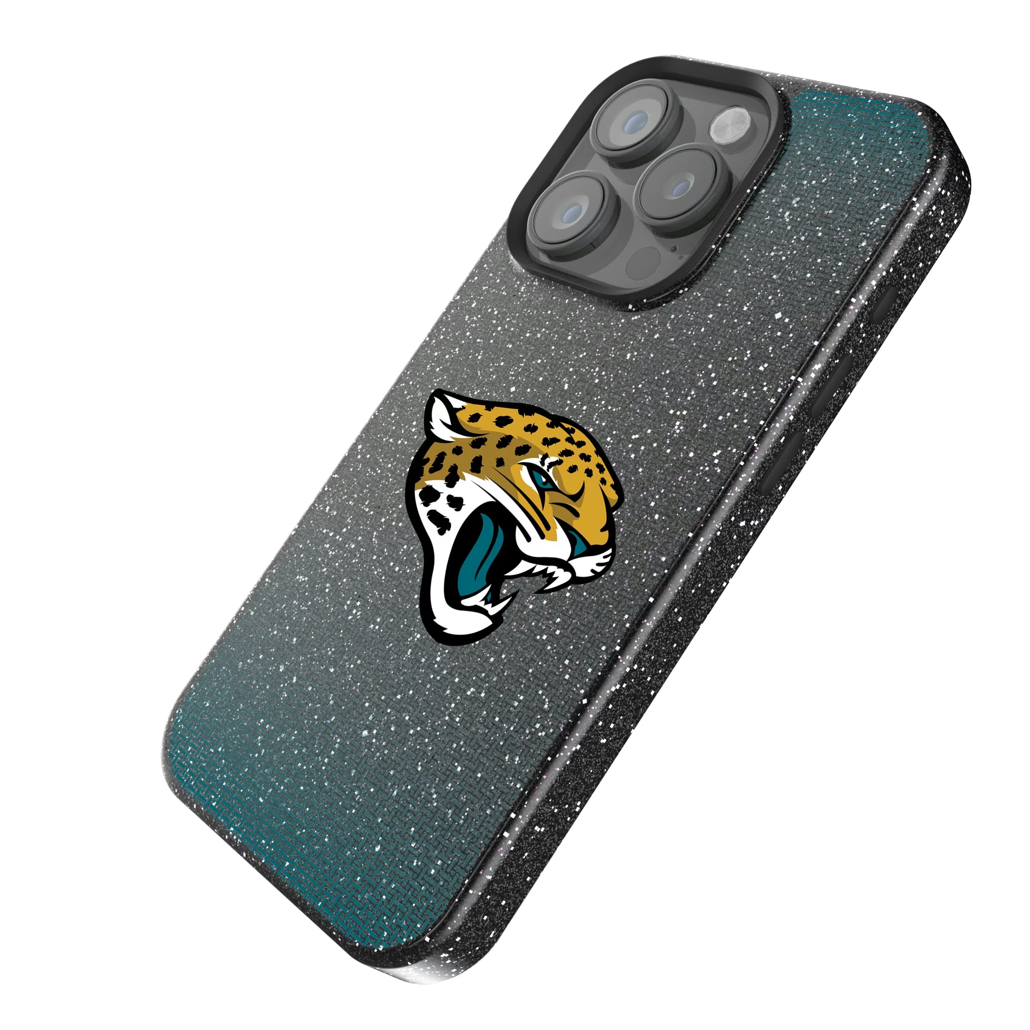 Jacksonville Jaguars Linen iPhone Bling Phone Case for Apple iPhone - Isometric View