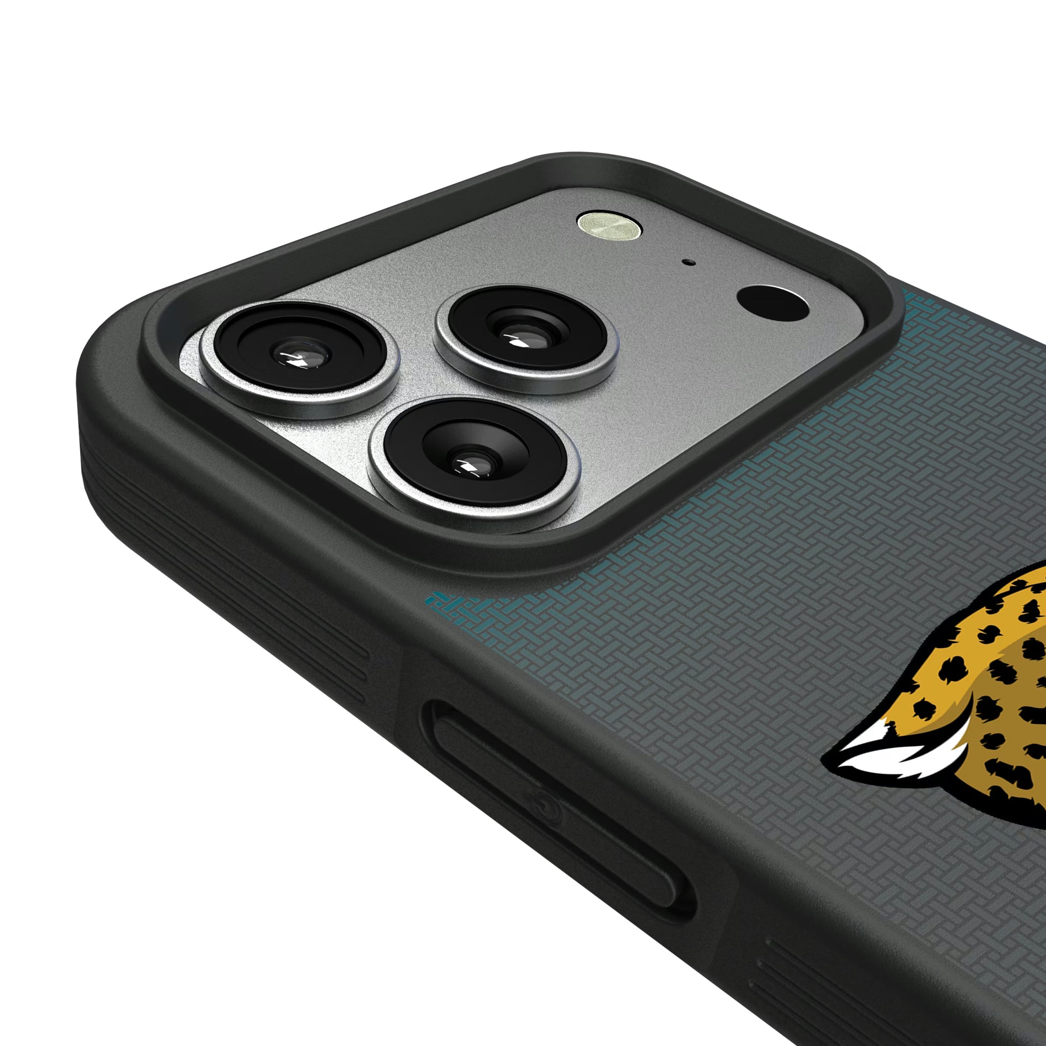 Jacksonville Jaguars Linen iPhone Bump Phone Case for Apple iPhone - Detail#Device_iPhone 17 Pro