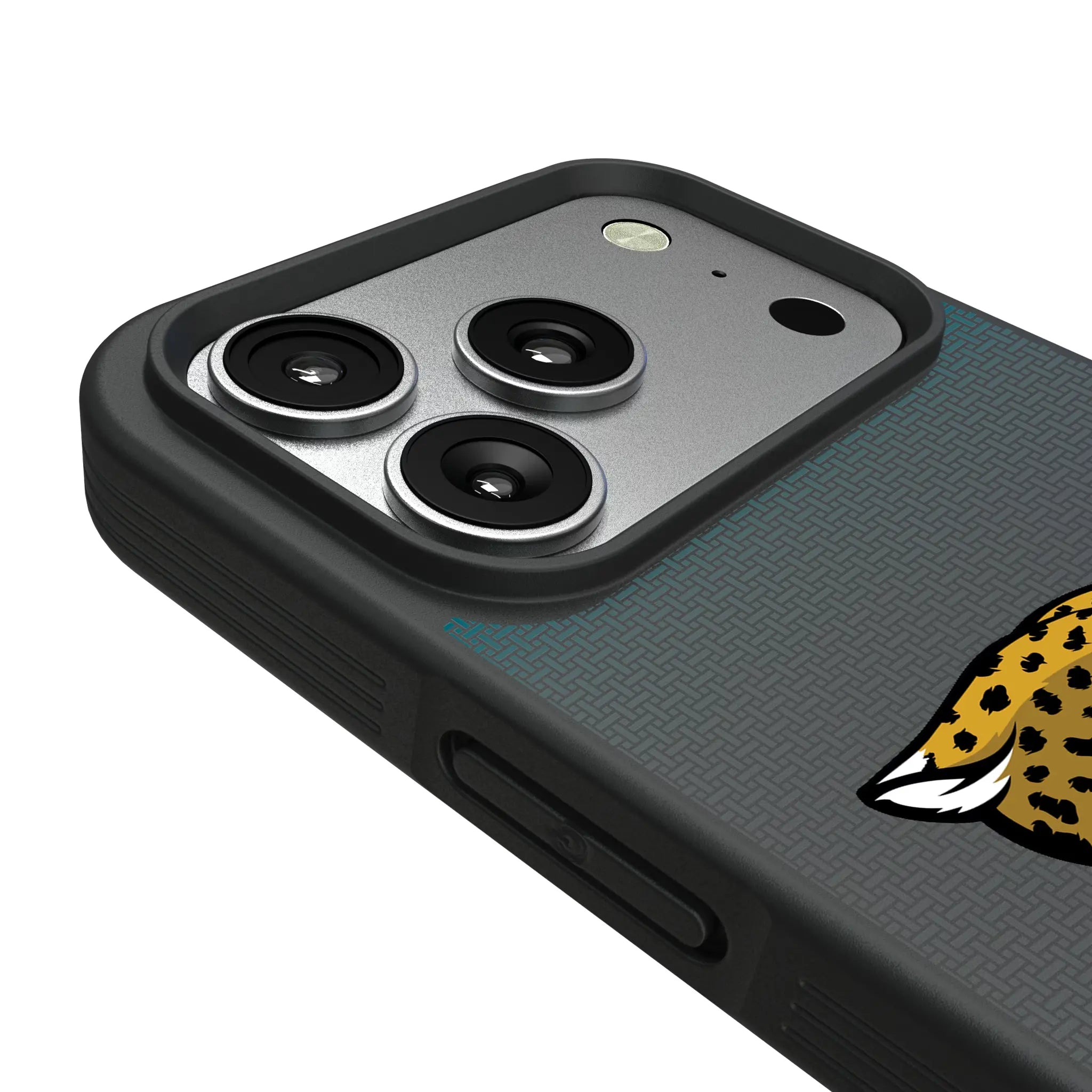 Jacksonville Jaguars Linen iPhone Bump Phone Case for Apple iPhone - Detail#Device_iPhone 17 Pro