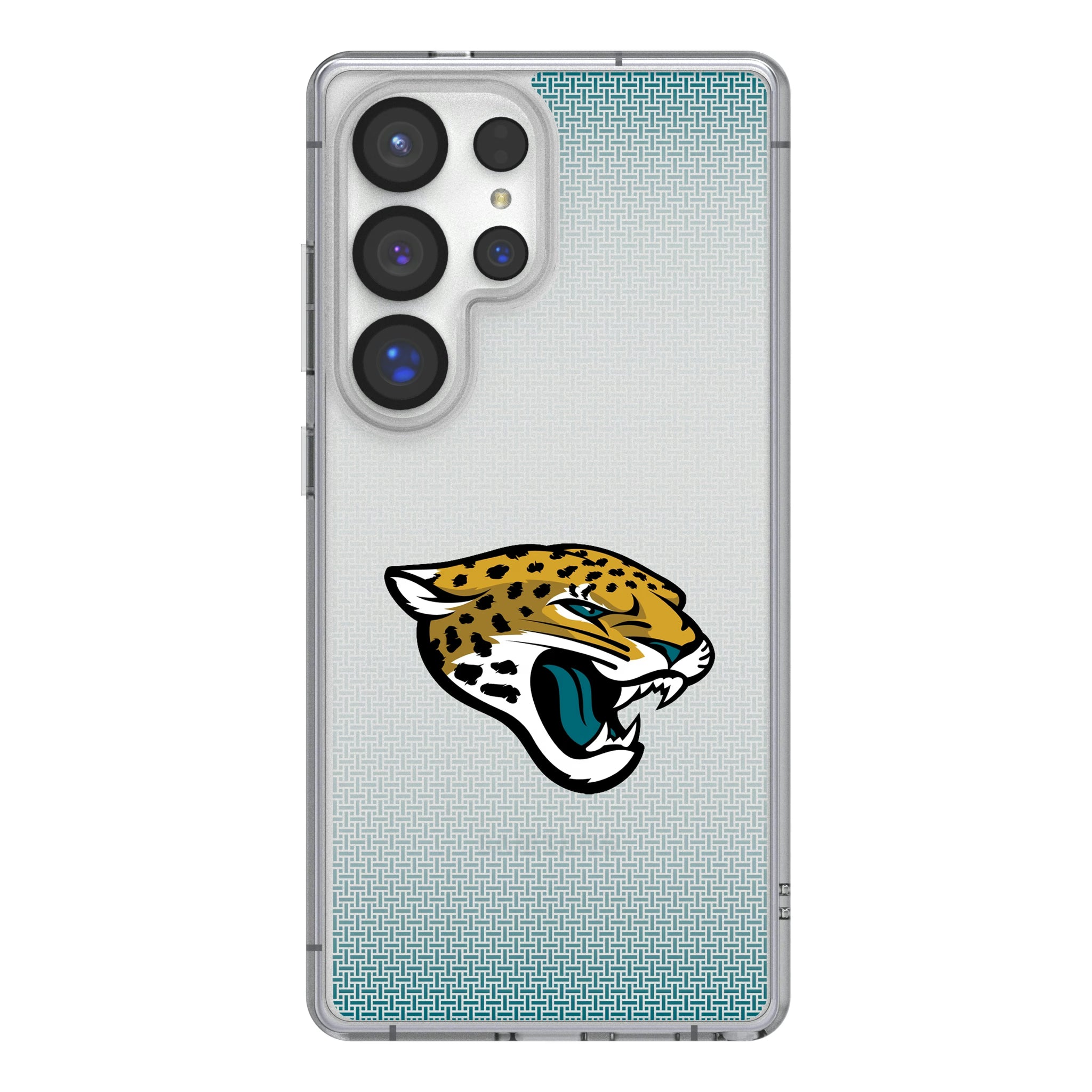 Jacksonville Jaguars Linen Galaxy Clear Phone Case for Samsung Galaxy