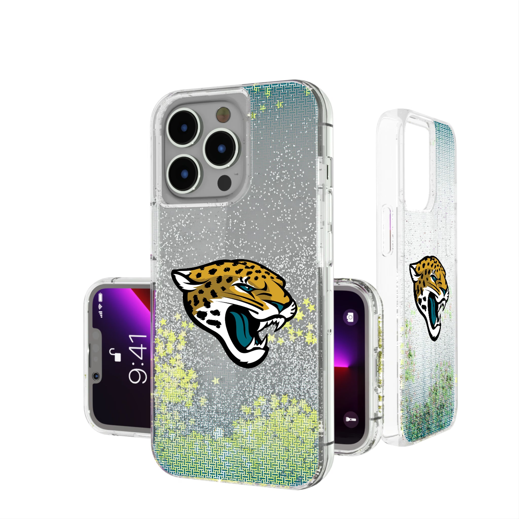 Jacksonville Jaguars Linen iPhone Glitter Phone Case for Apple iPhone