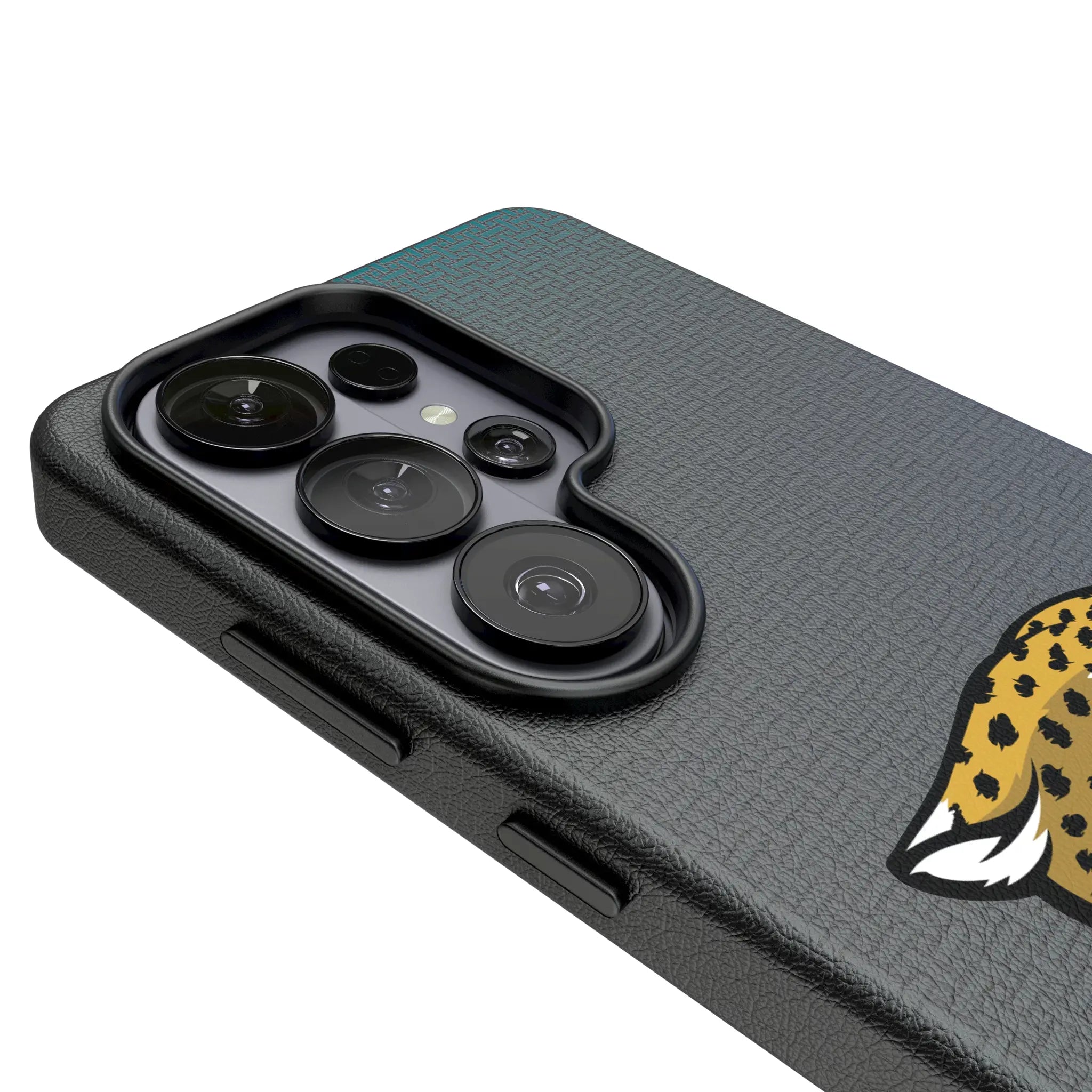 Jacksonville Jaguars Linen Galaxy MagSafe Compatible Phone Case for Samsung Galaxy - Detail#Device_Galaxy S26 Ultra