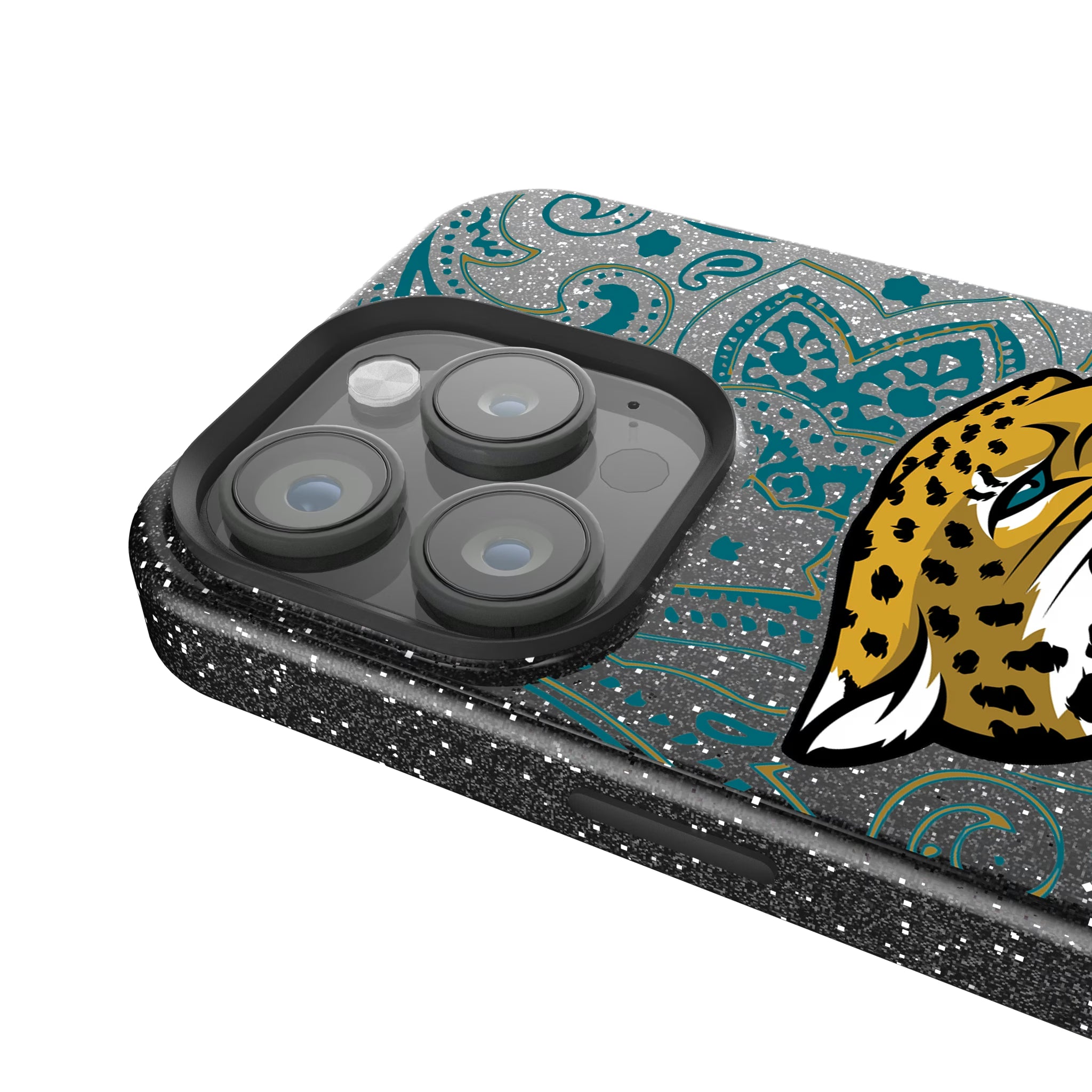 Jacksonville Jaguars Paisley iPhone Bling Phone Case for Apple iPhone - Detail