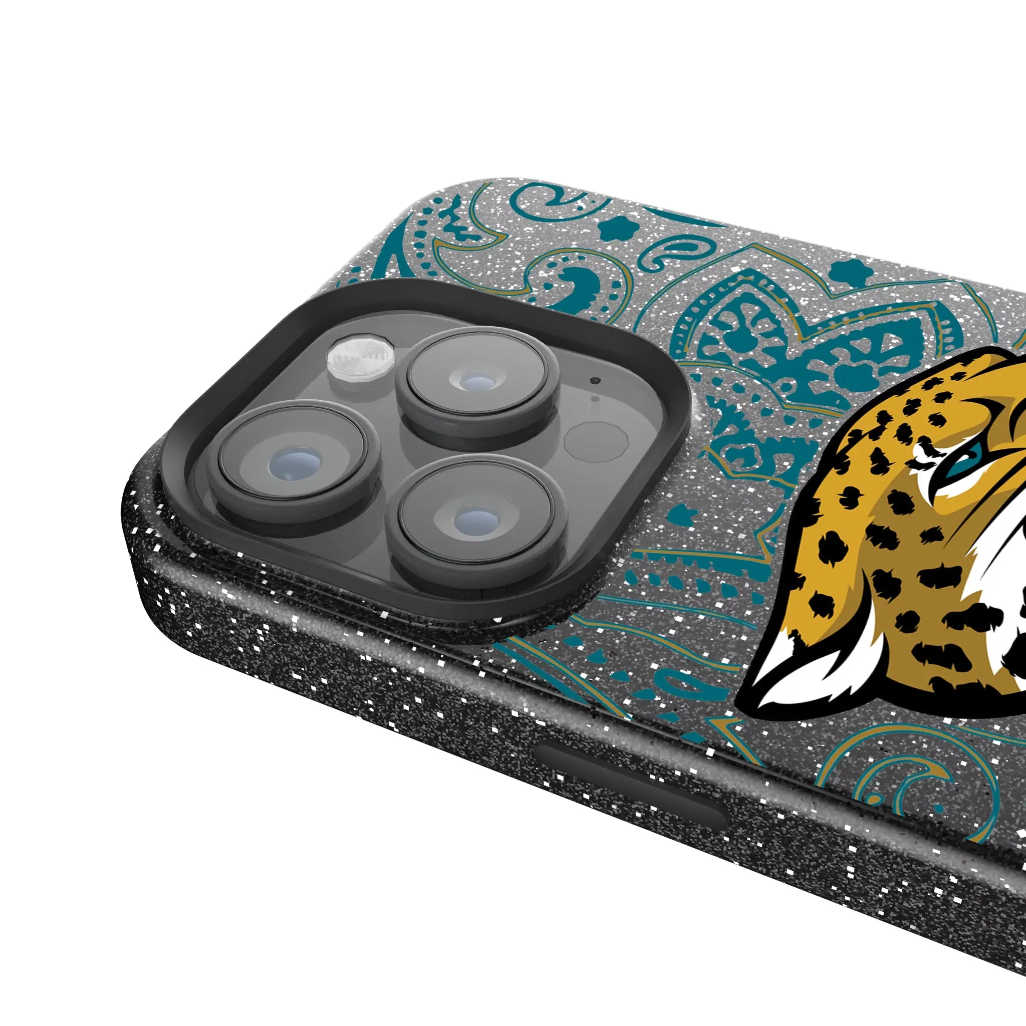 Jacksonville Jaguars Paisley iPhone Bling Phone Case for Apple iPhone - Detail