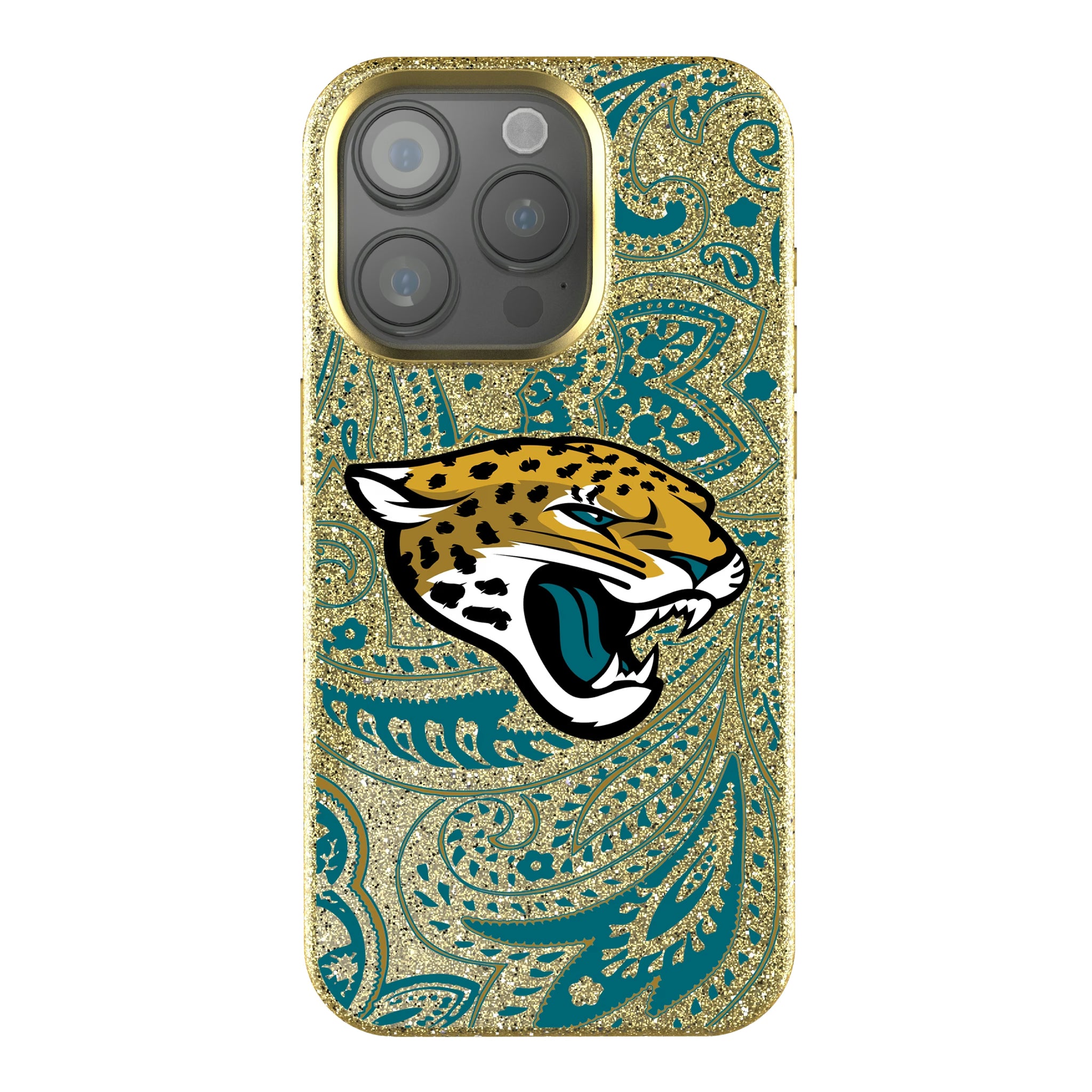Jacksonville Jaguars Paisley iPhone Bling Phone Case for Apple iPhone
