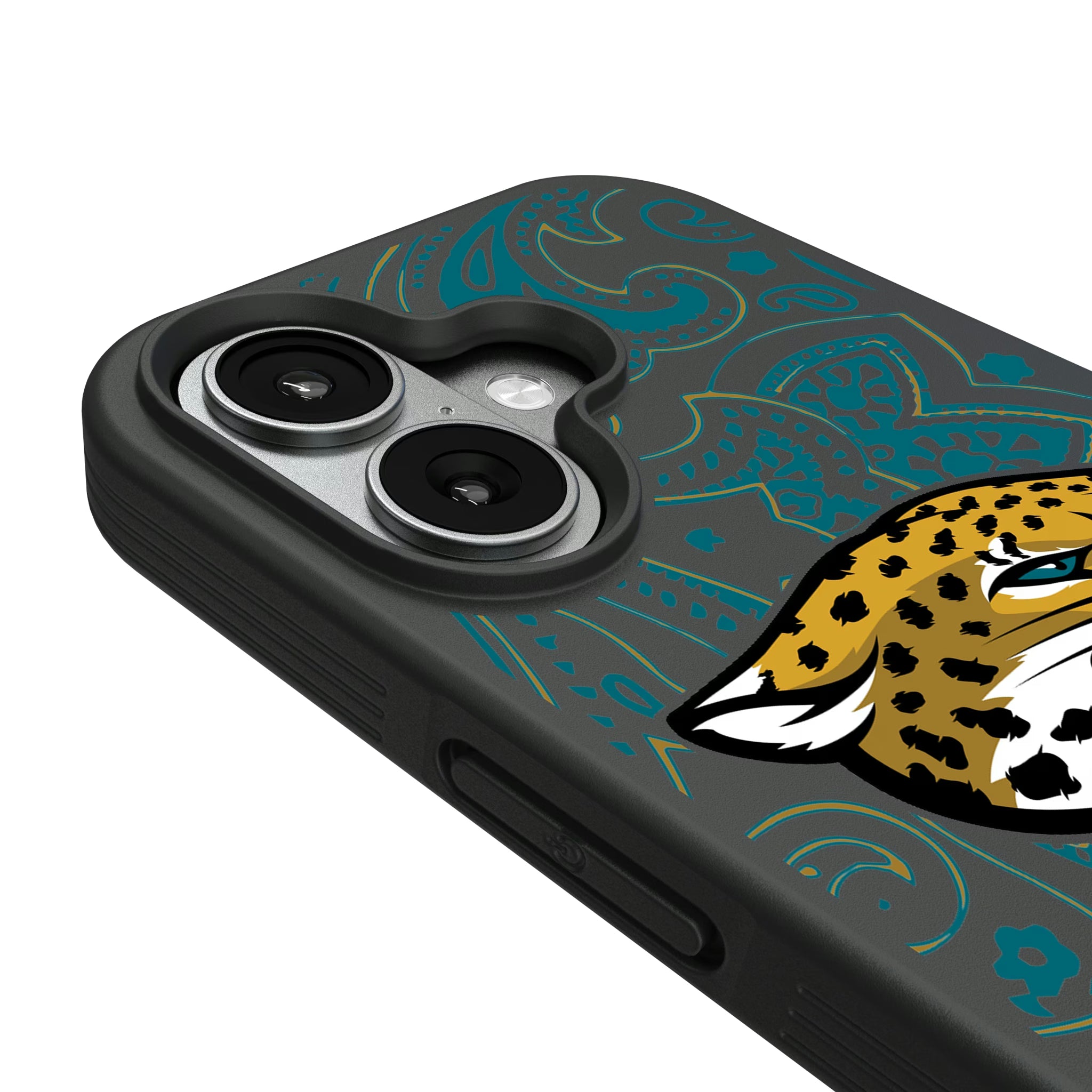 Jacksonville Jaguars Paisley iPhone Bump Phone Case for Apple iPhone - Detail#Device_iPhone 17